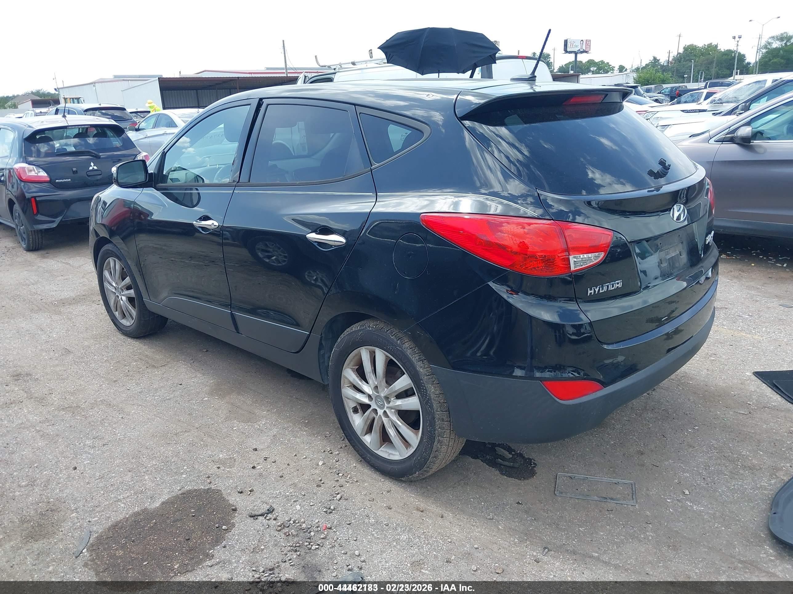 2012 Hyundai Tucson Limited Black vin: KM8JU3AC2CU379045