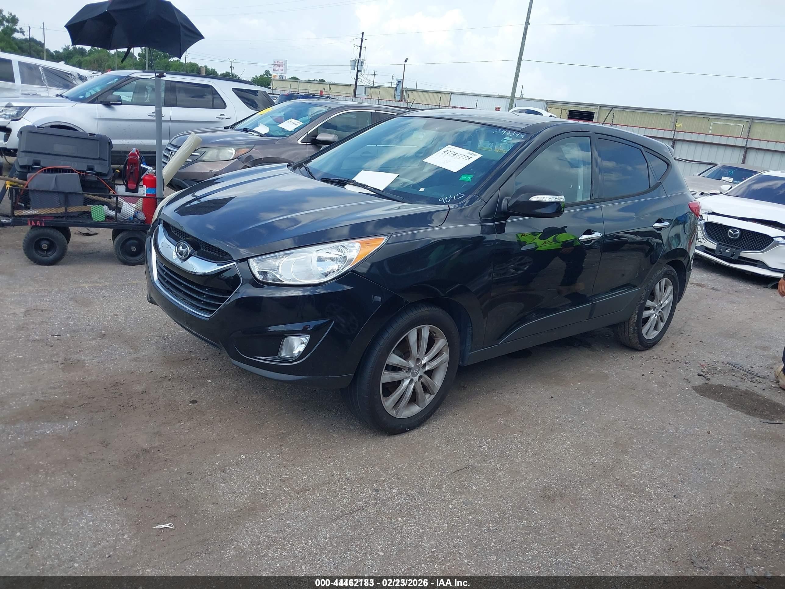 2012 Hyundai Tucson Limited Black vin: KM8JU3AC2CU379045