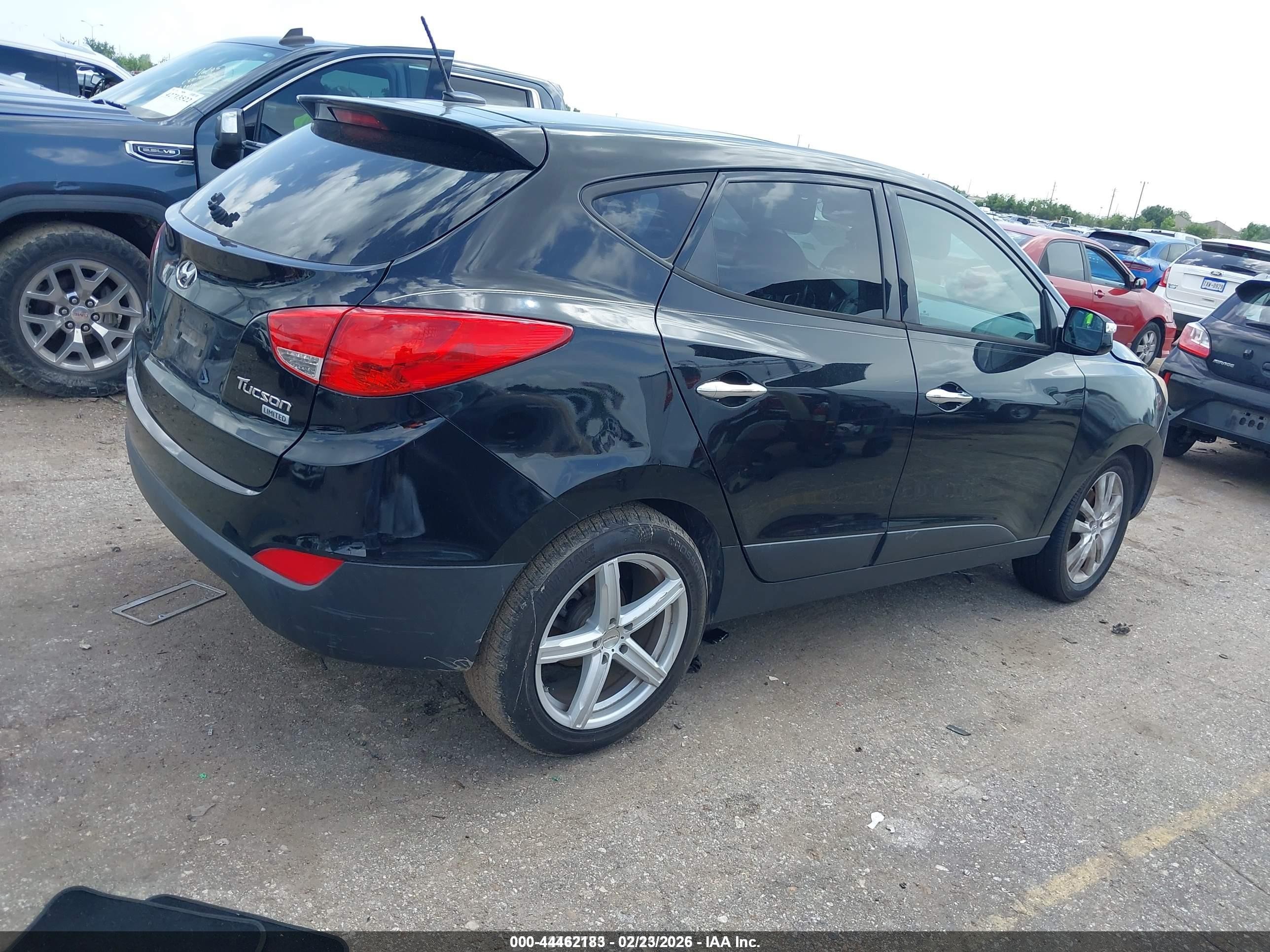 2012 Hyundai Tucson Limited Black vin: KM8JU3AC2CU379045