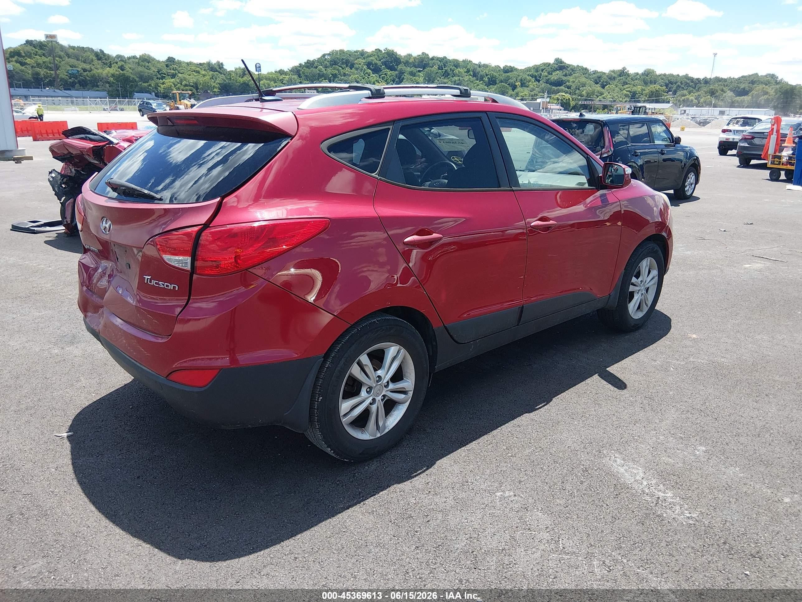 2012 Hyundai Tucson Gls Red vin: KM8JU3AC2CU399778