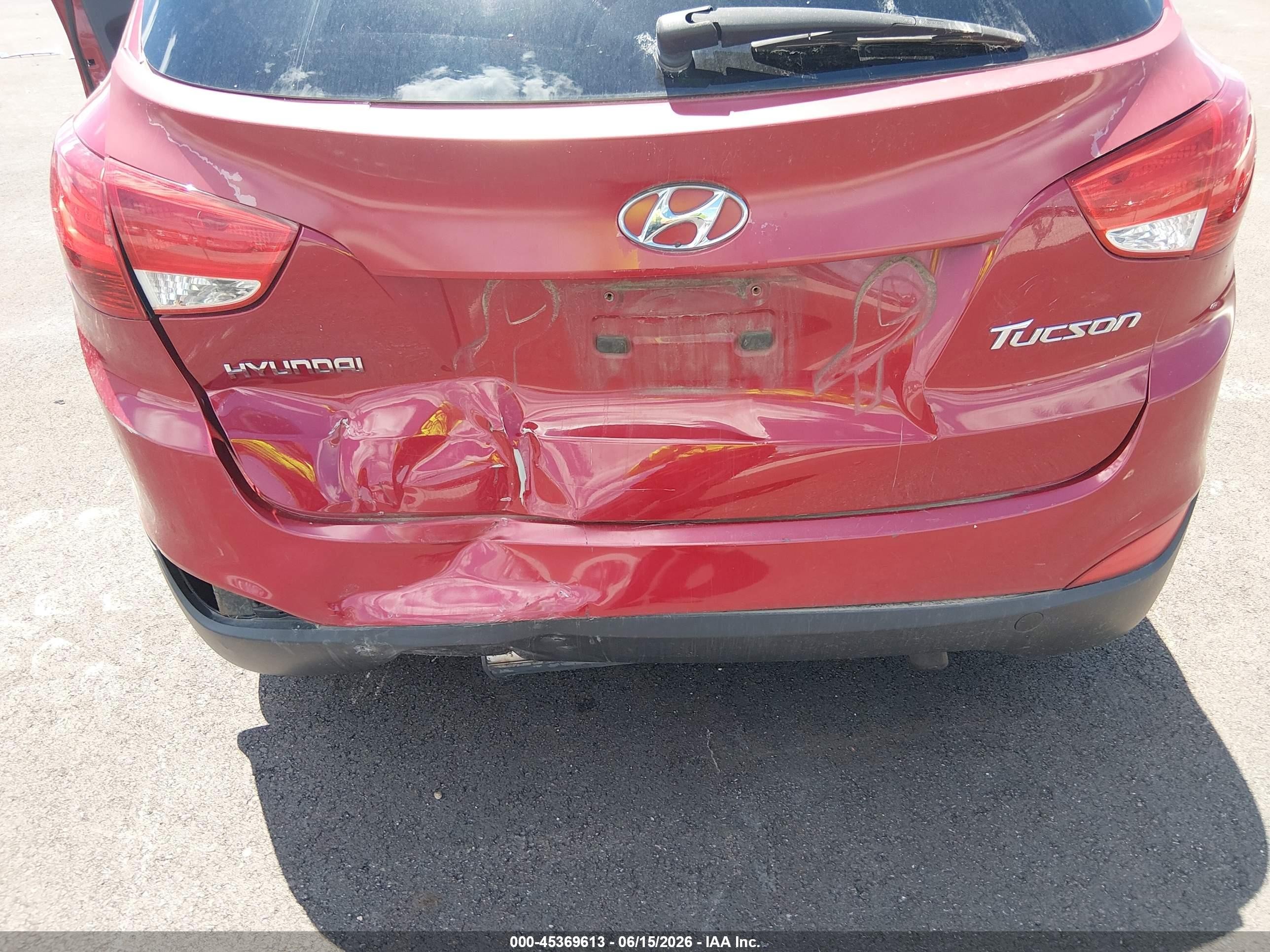 2012 Hyundai Tucson Gls Red vin: KM8JU3AC2CU399778