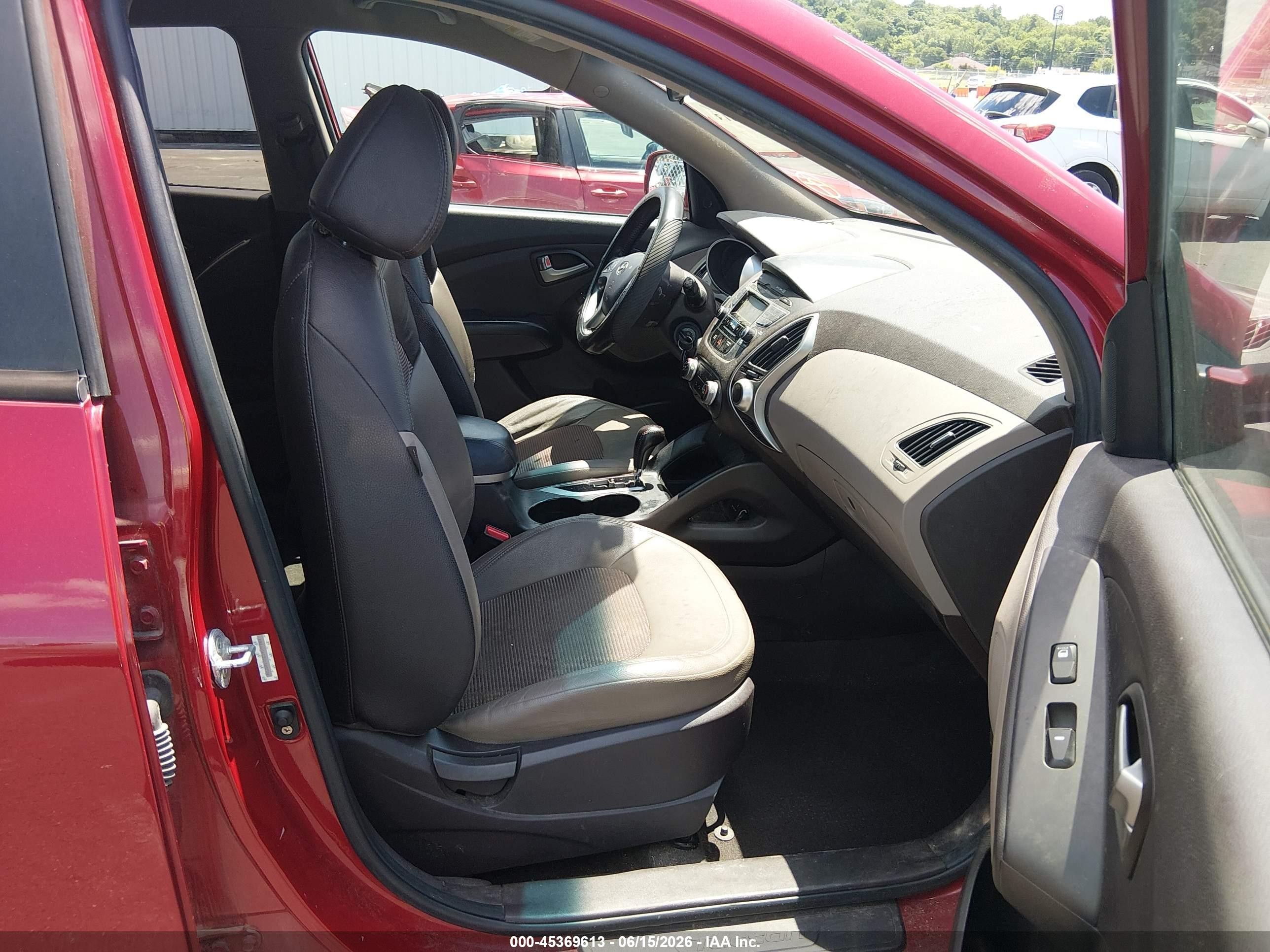 2012 Hyundai Tucson Gls Red vin: KM8JU3AC2CU399778