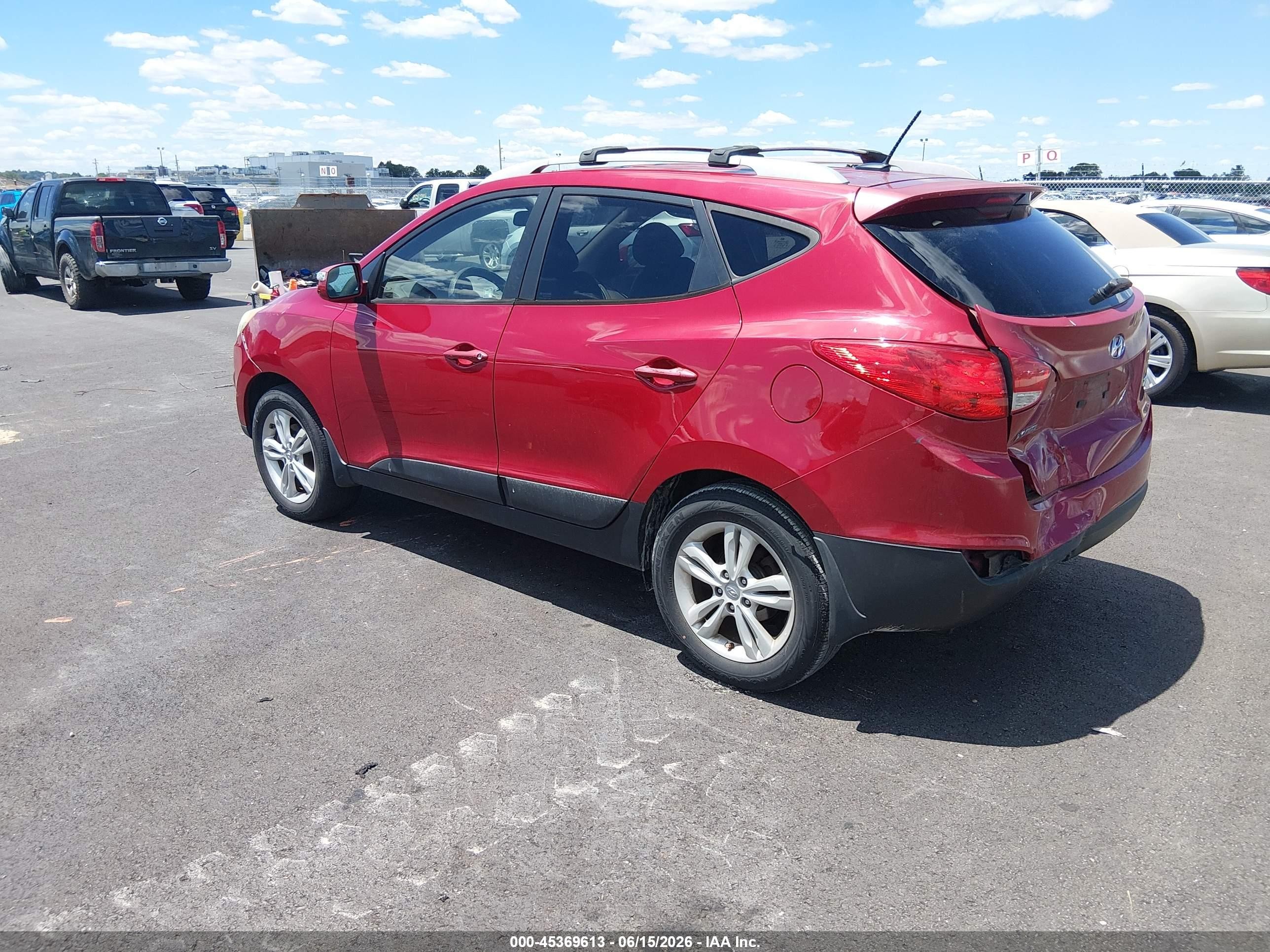 2012 Hyundai Tucson Gls Red vin: KM8JU3AC2CU399778