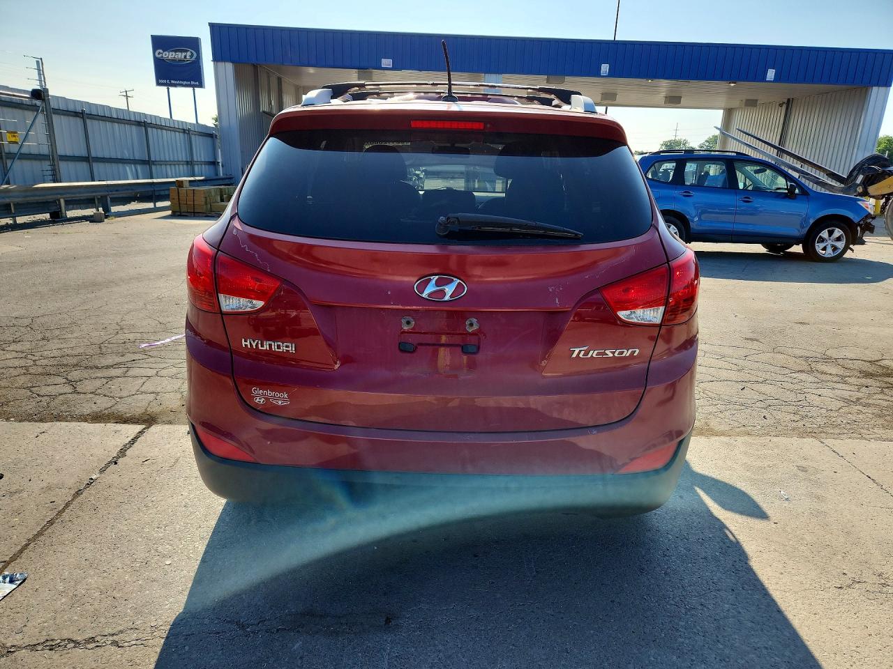 2012 Hyundai Tucson Gls Red vin: KM8JU3AC2CU437378