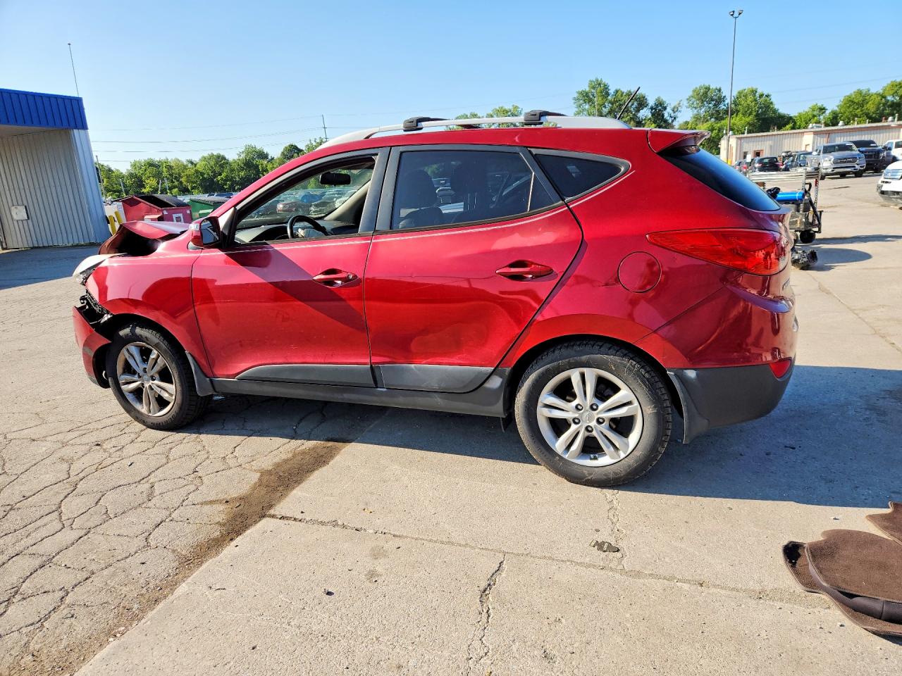 2012 Hyundai Tucson Gls Red vin: KM8JU3AC2CU437378