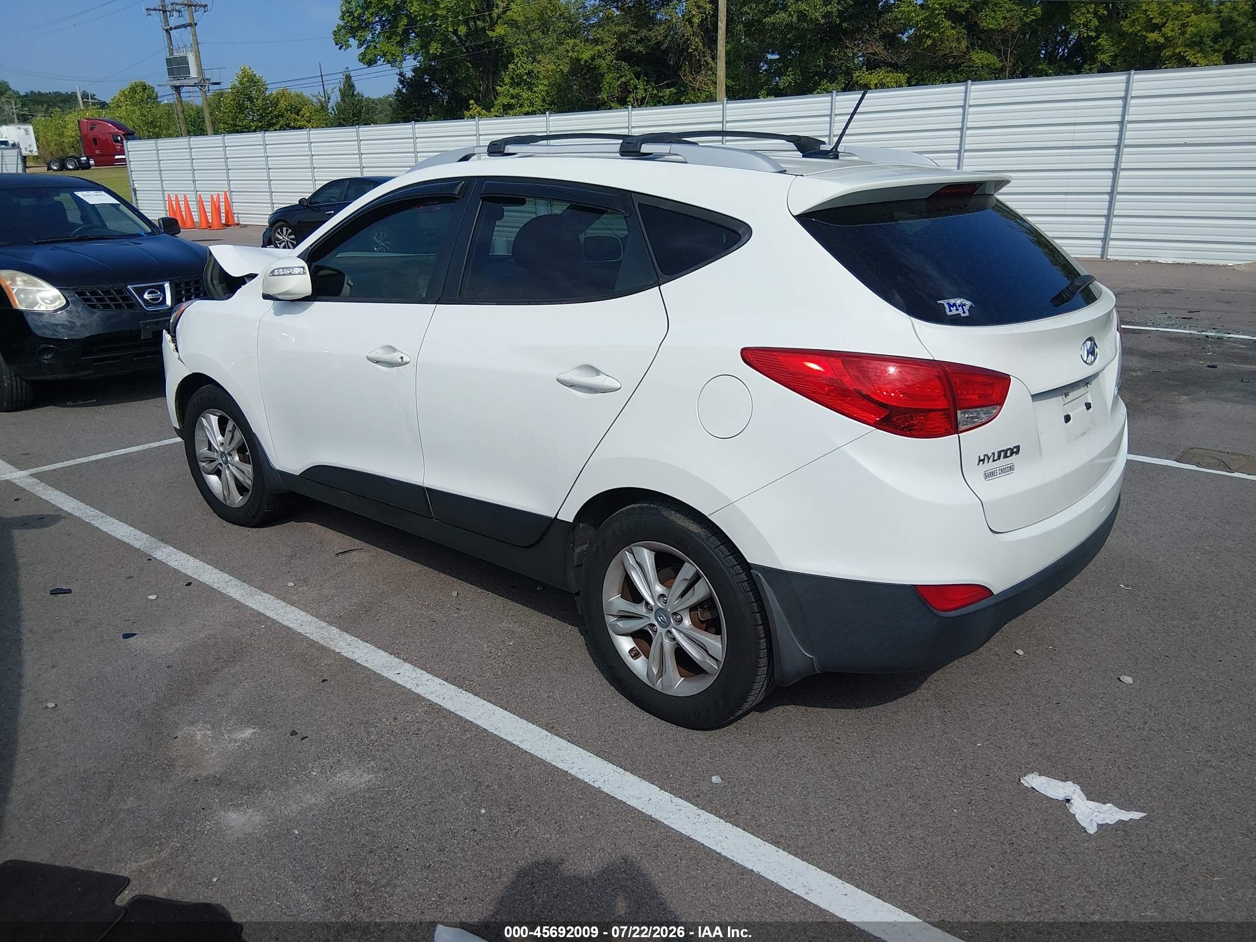 2012 Hyundai Tucson Gls Белый vin: KM8JU3AC2CU497659