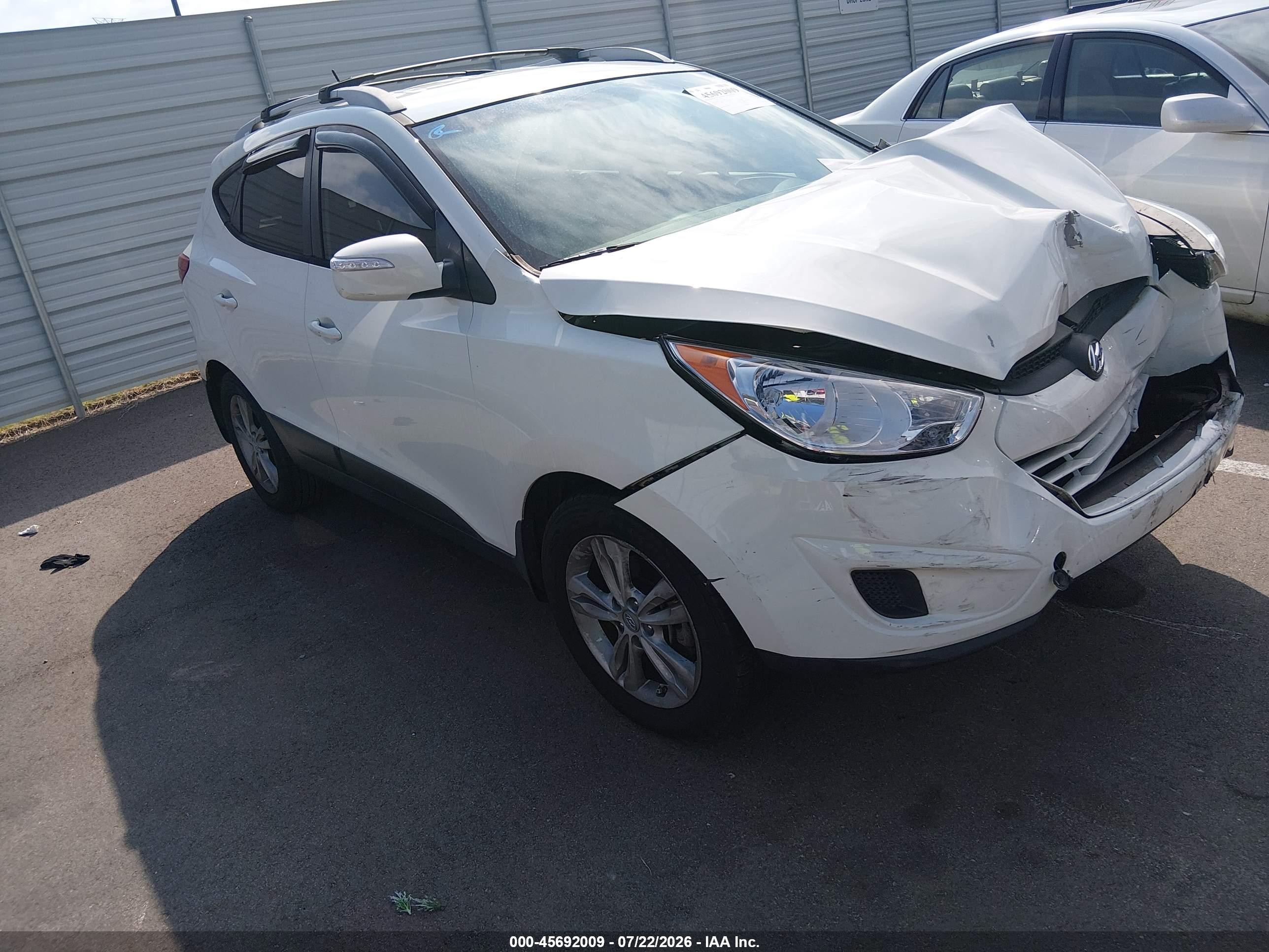2012 Hyundai Tucson Gls Белый vin: KM8JU3AC2CU497659