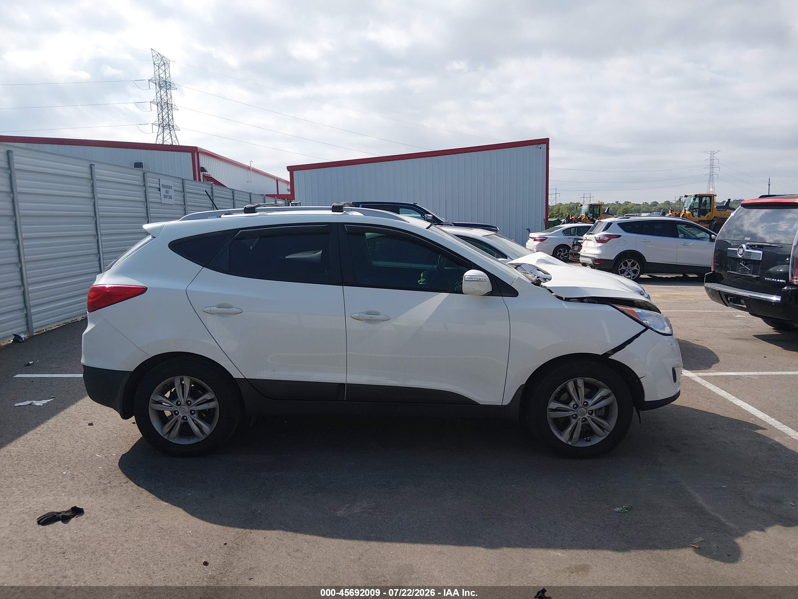 2012 Hyundai Tucson Gls Белый vin: KM8JU3AC2CU497659