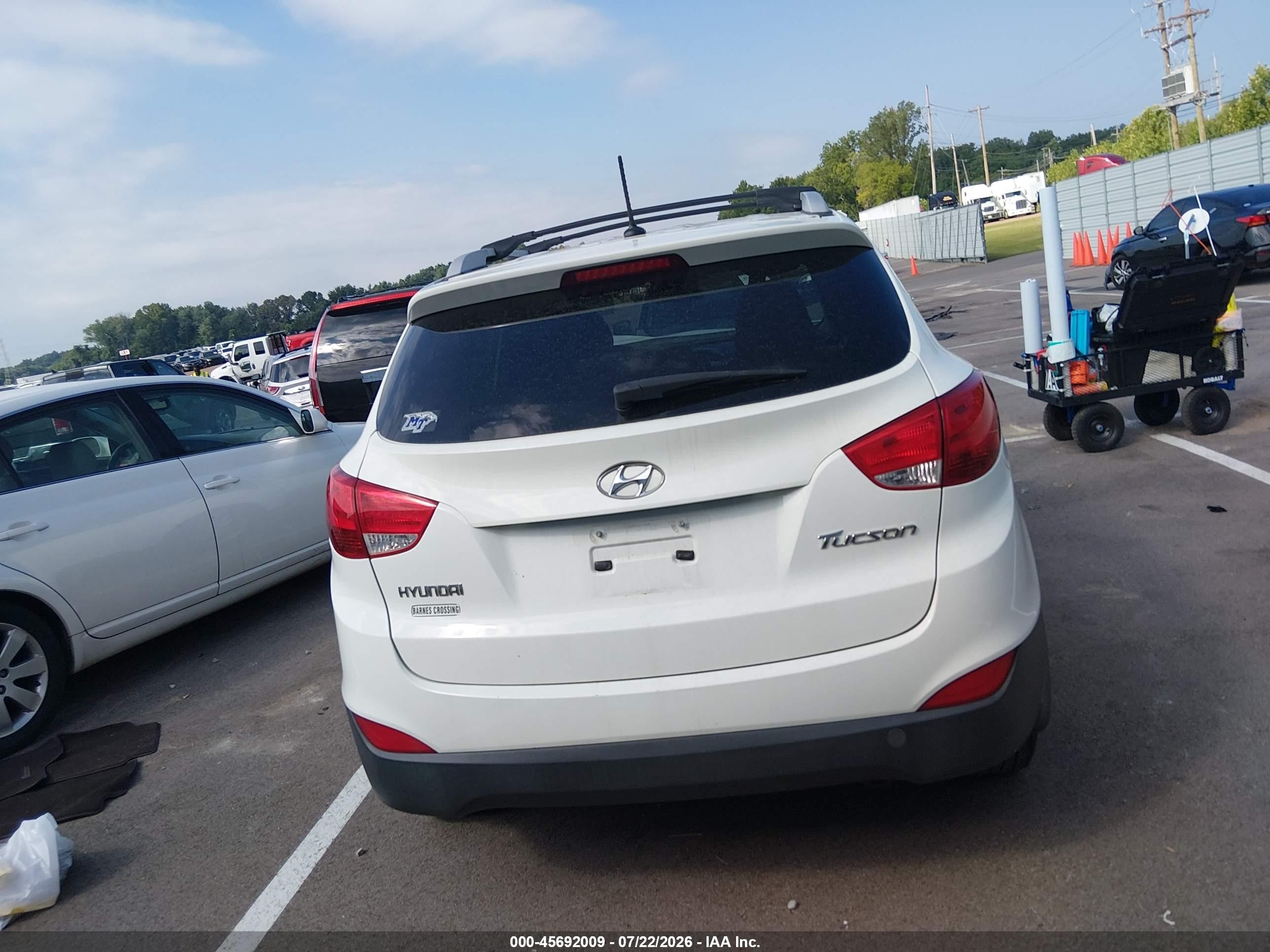 2012 Hyundai Tucson Gls Белый vin: KM8JU3AC2CU497659