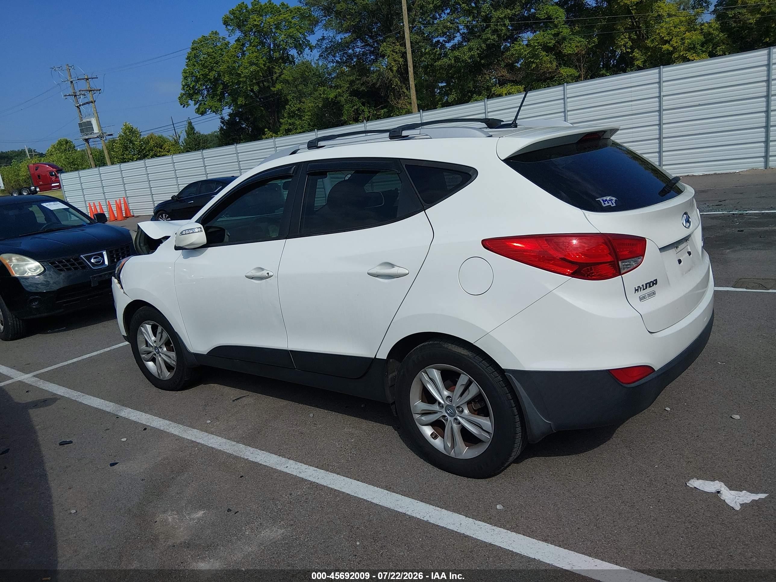 2012 Hyundai Tucson Gls Белый vin: KM8JU3AC2CU497659