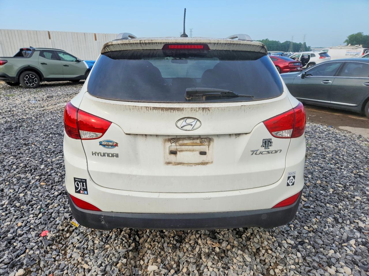 2012 Hyundai Tucson Gls White vin: KM8JU3AC2CU505890
