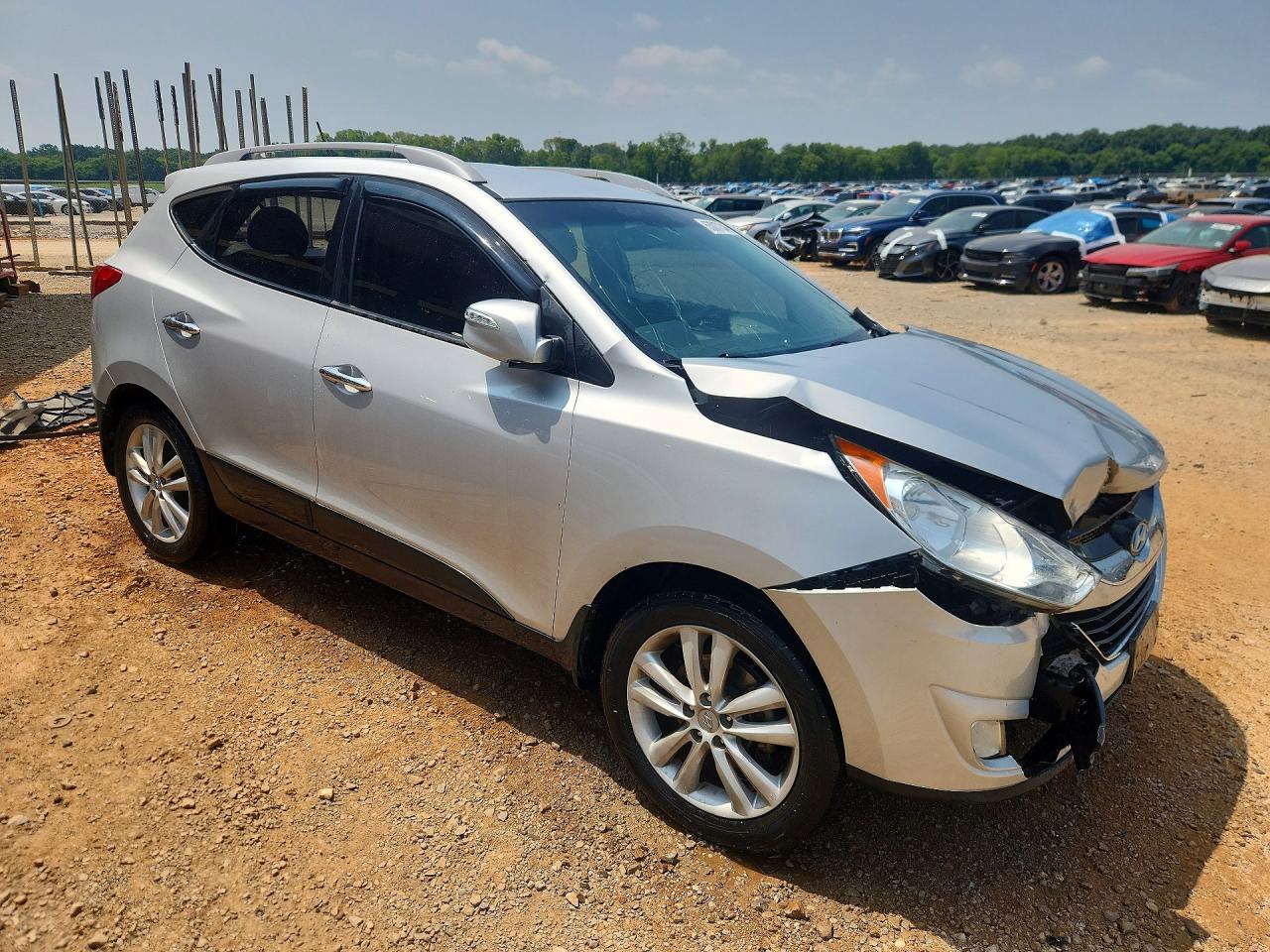 2012 Hyundai Tucson Limited Silver vin: KM8JU3AC2CU511821