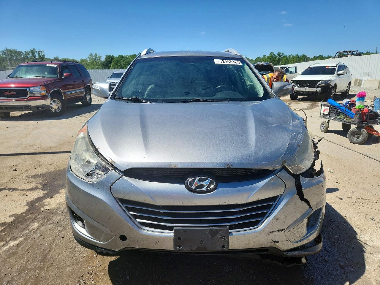 2012 Hyundai Tucson Gls Silver vin: KM8JU3AC2CU523225