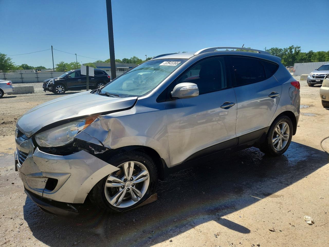 2012 Hyundai Tucson Gls Silver vin: KM8JU3AC2CU523225