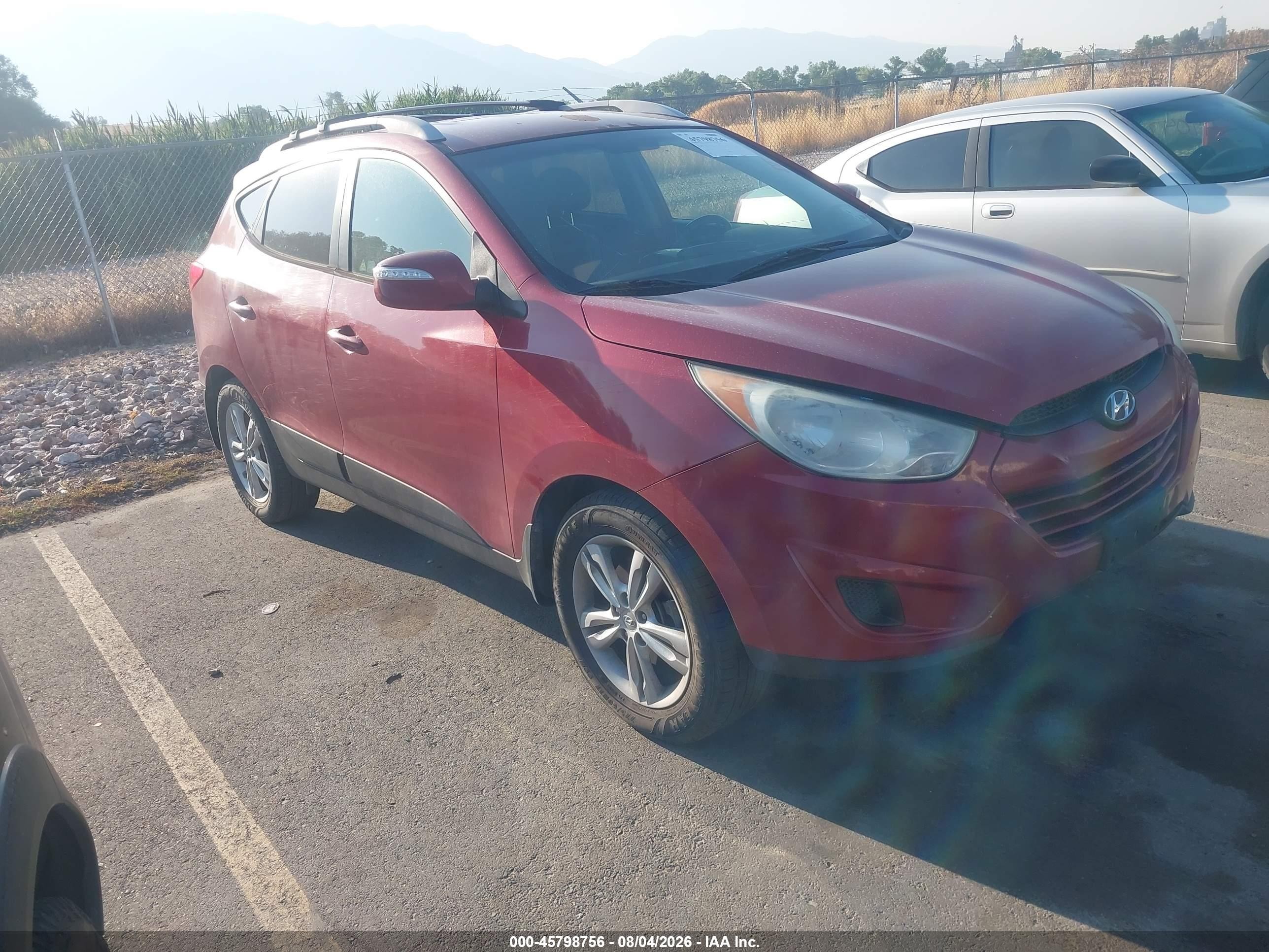 2012 Hyundai Tucson Gls Red vin: KM8JU3AC2CU535021