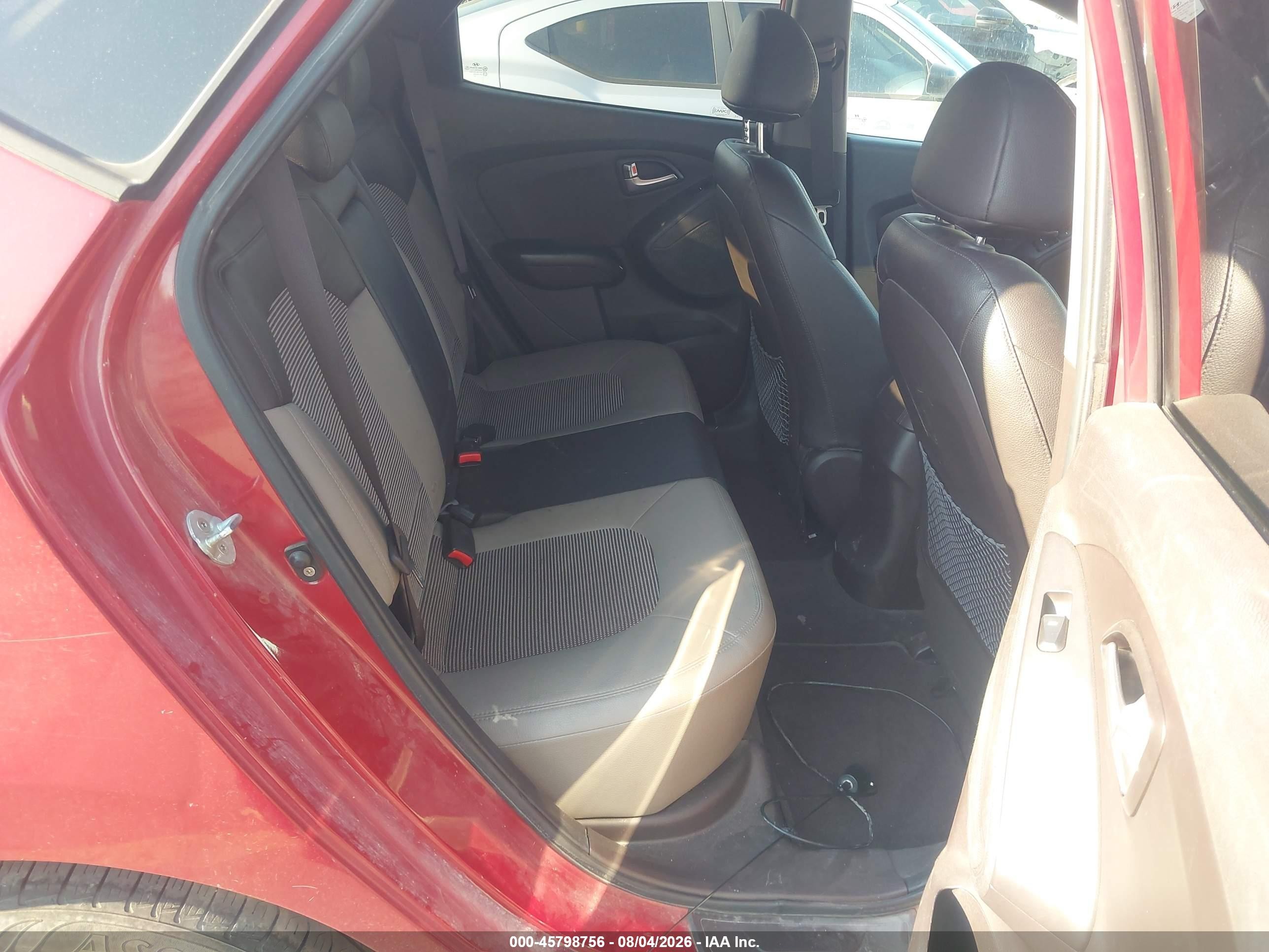 2012 Hyundai Tucson Gls Red vin: KM8JU3AC2CU535021