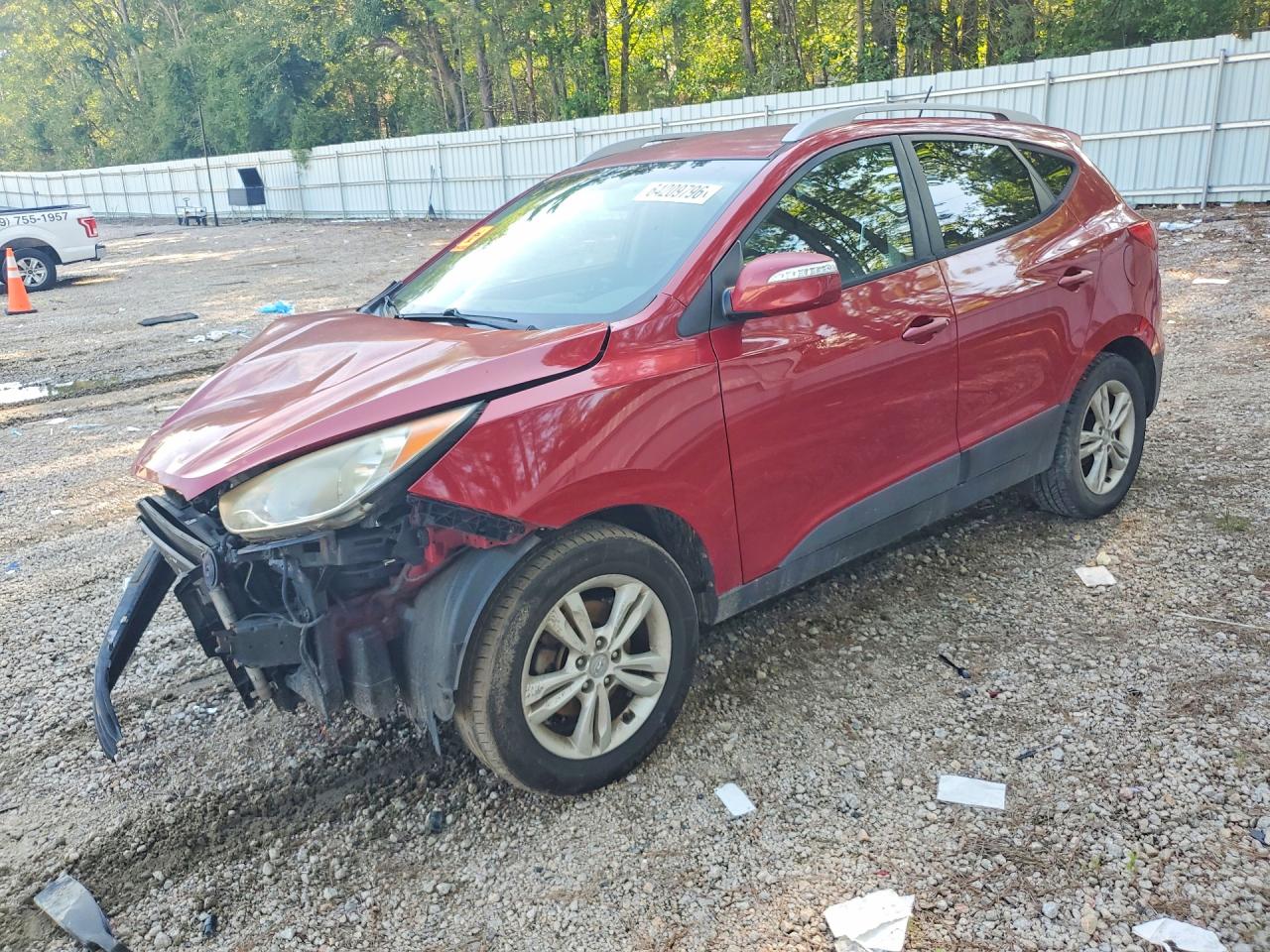 2013 Hyundai Tucson Gls Red vin: KM8JU3AC2DU606011