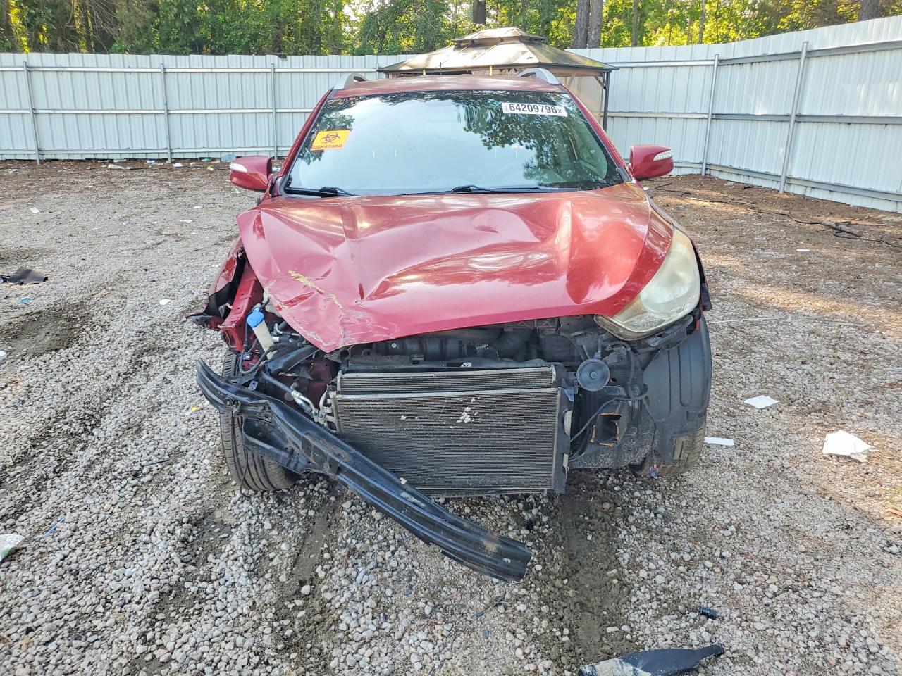 2013 Hyundai Tucson Gls Red vin: KM8JU3AC2DU606011