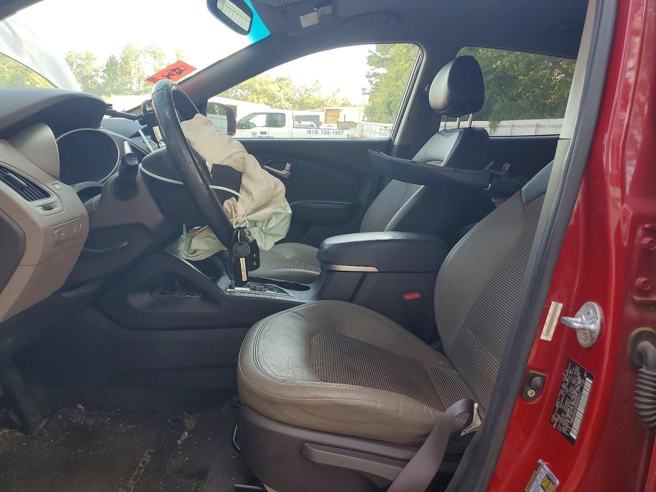 2013 Hyundai Tucson Gls Red vin: KM8JU3AC2DU606011