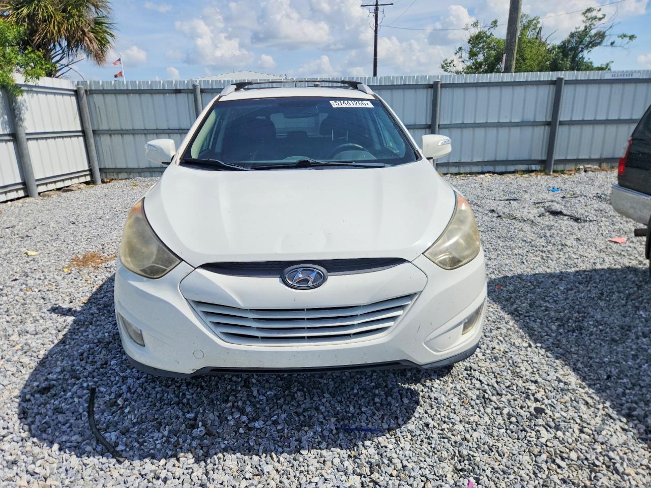 2013 Hyundai Tucson Gls White vin: KM8JU3AC2DU617333