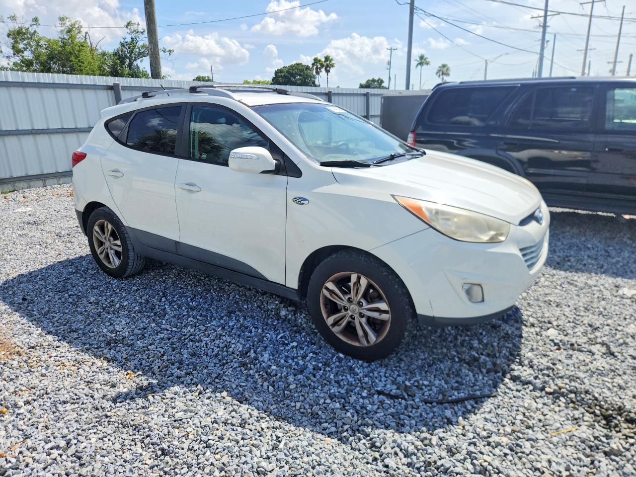 2013 Hyundai Tucson Gls White vin: KM8JU3AC2DU617333