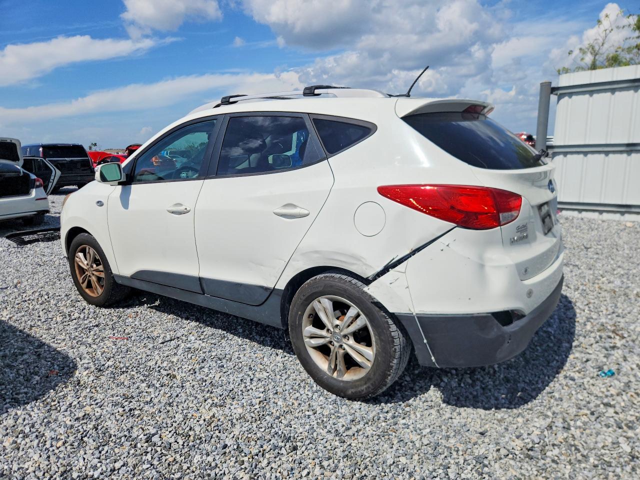 2013 Hyundai Tucson Gls White vin: KM8JU3AC2DU617333