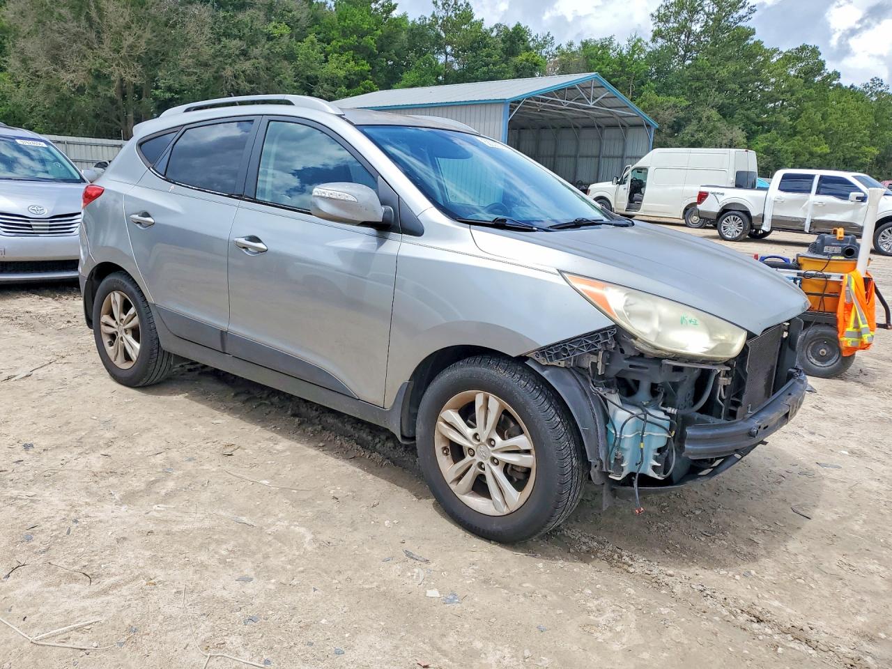 2013 Hyundai Tucson Gls Silver vin: KM8JU3AC2DU648842