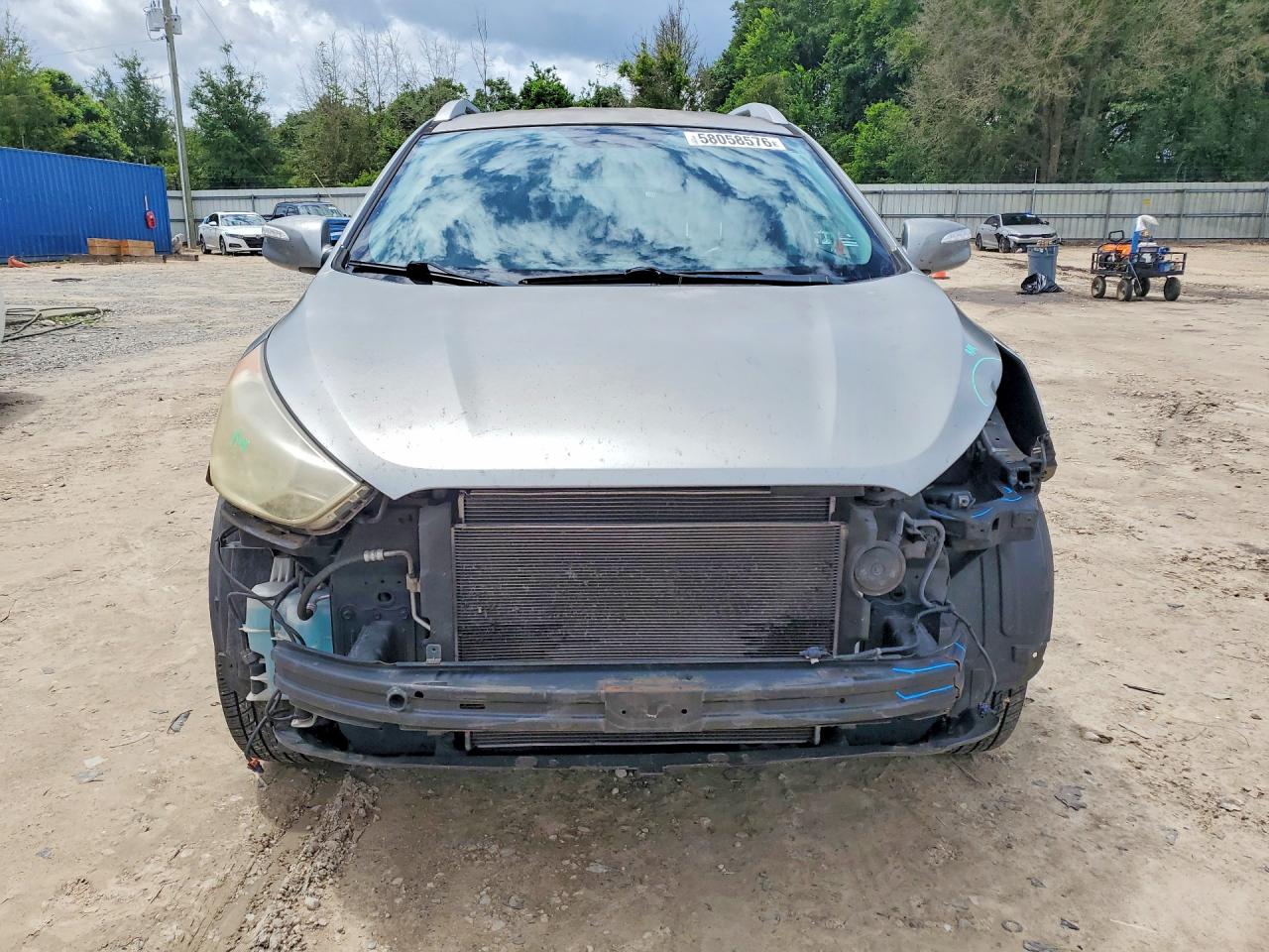 2013 Hyundai Tucson Gls Silver vin: KM8JU3AC2DU648842