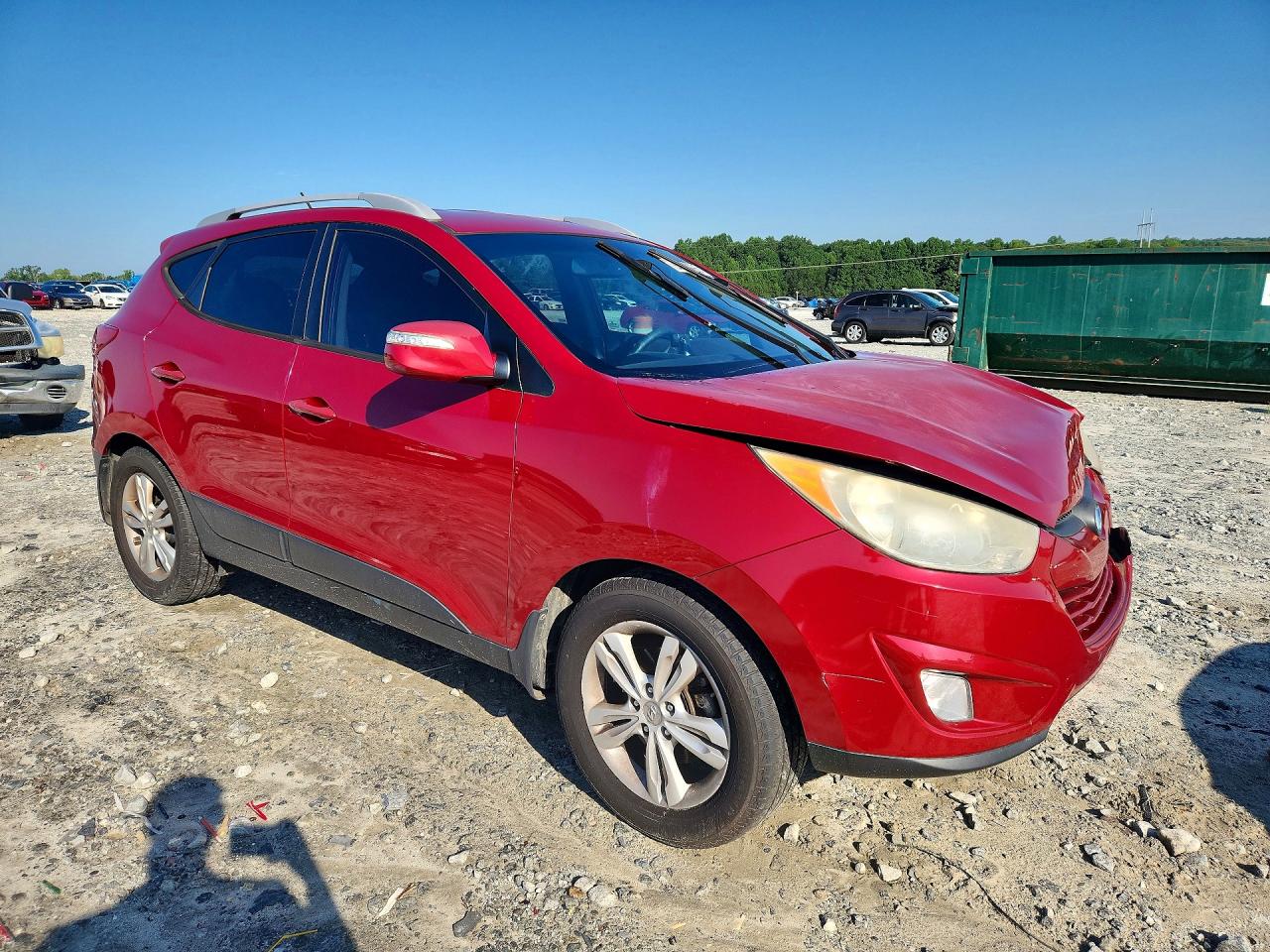 2013 Hyundai Tucson Gls Red vin: KM8JU3AC2DU672431