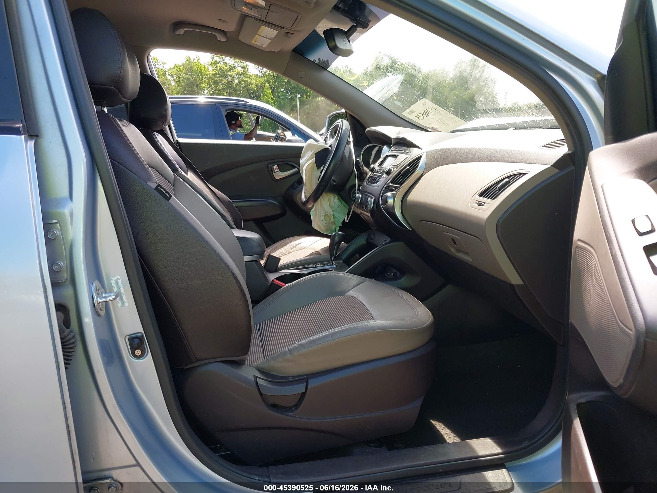 2013 Hyundai Tucson Gls Light Blue vin: KM8JU3AC2DU688824