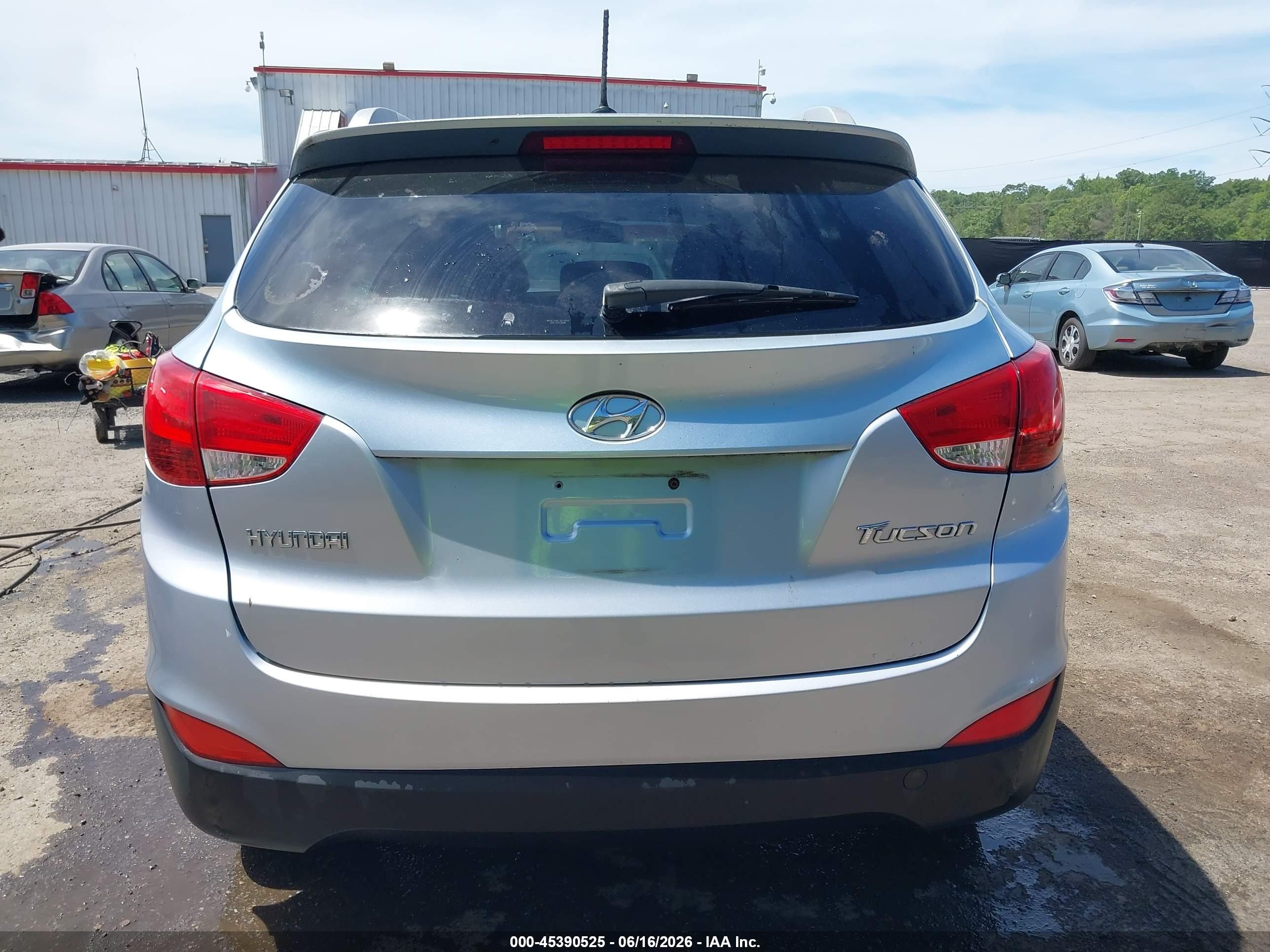 2013 Hyundai Tucson Gls Light Blue vin: KM8JU3AC2DU688824