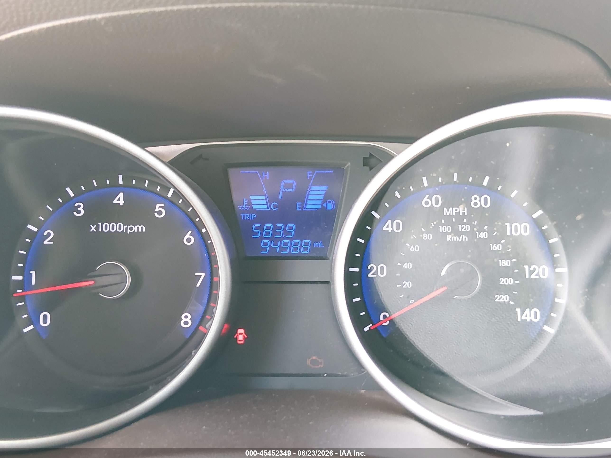 2013 Hyundai Tucson Limited Red vin: KM8JU3AC2DU695241