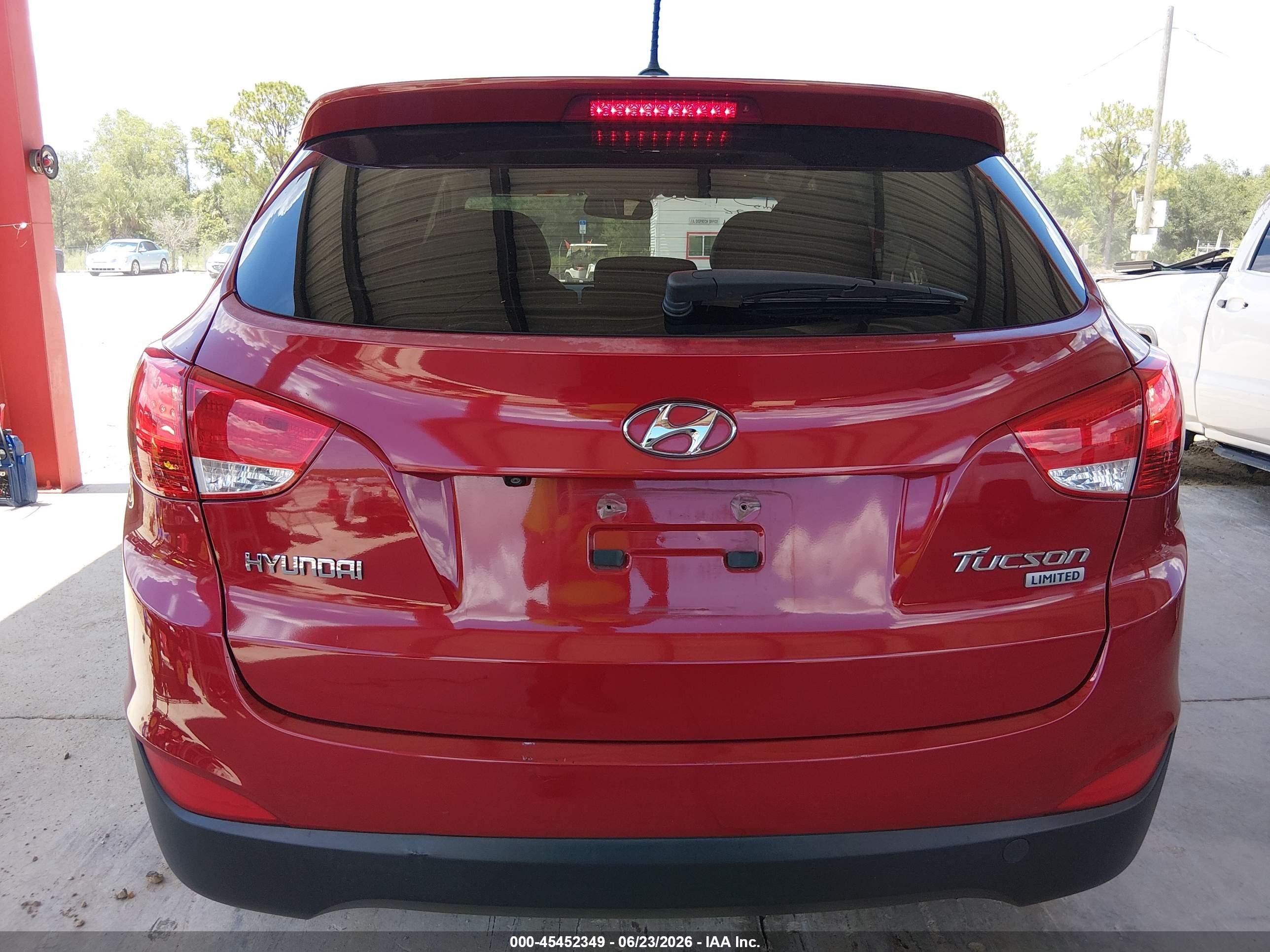 2013 Hyundai Tucson Limited Red vin: KM8JU3AC2DU695241