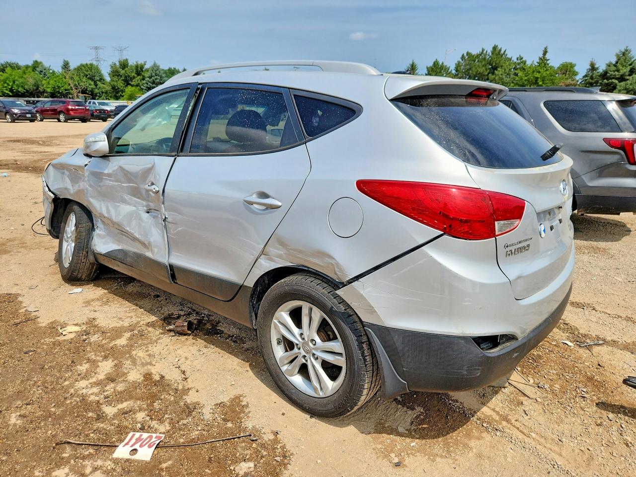 2013 Hyundai Tucson Gls Серебряный vin: KM8JU3AC2DU698172