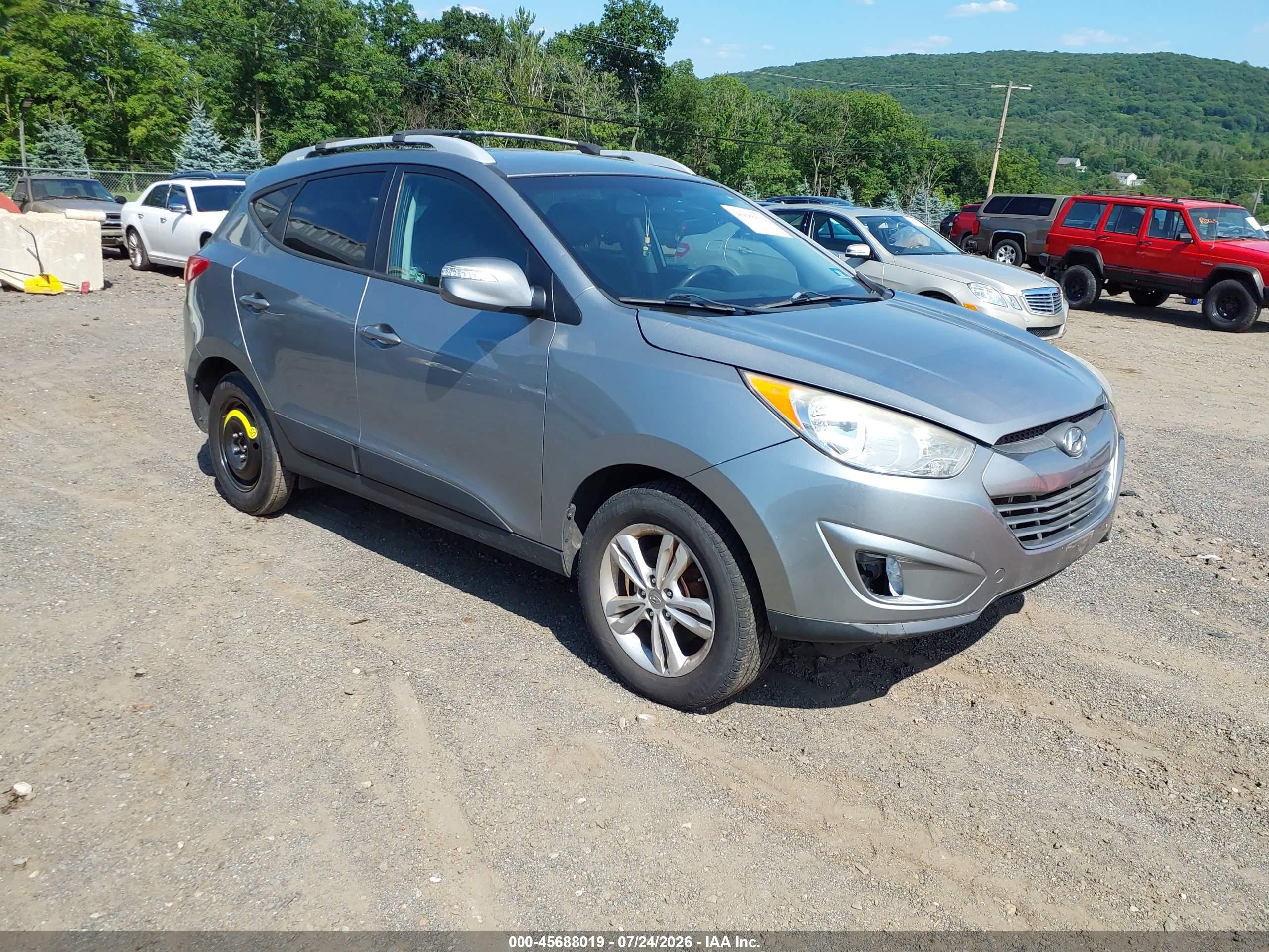 2013 Hyundai Tucson Gls Silver vin: KM8JU3AC2DU698852