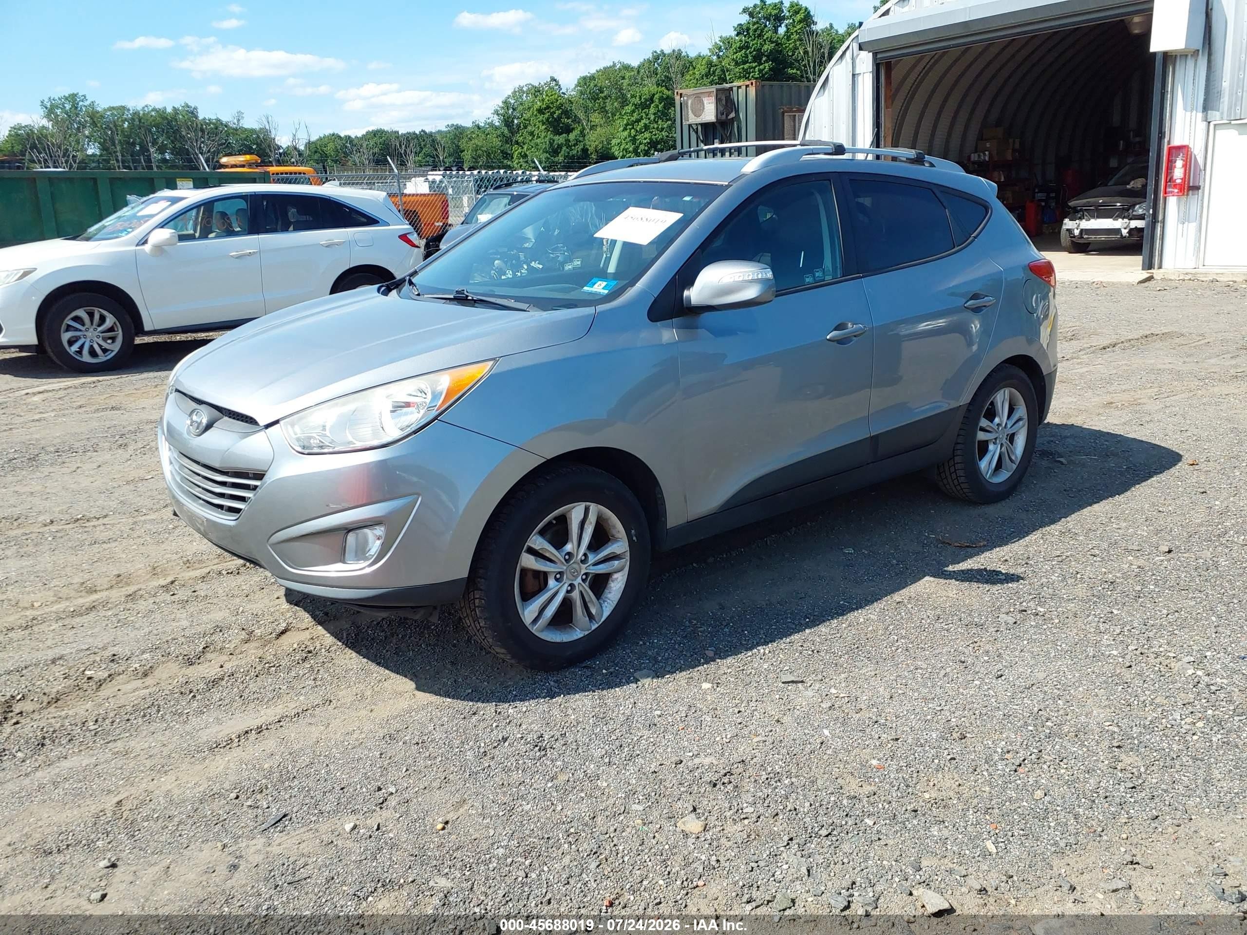 2013 Hyundai Tucson Gls Silver vin: KM8JU3AC2DU698852