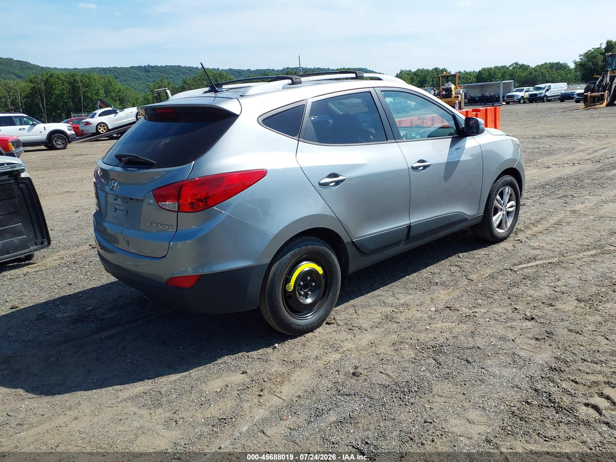 2013 Hyundai Tucson Gls Silver vin: KM8JU3AC2DU698852