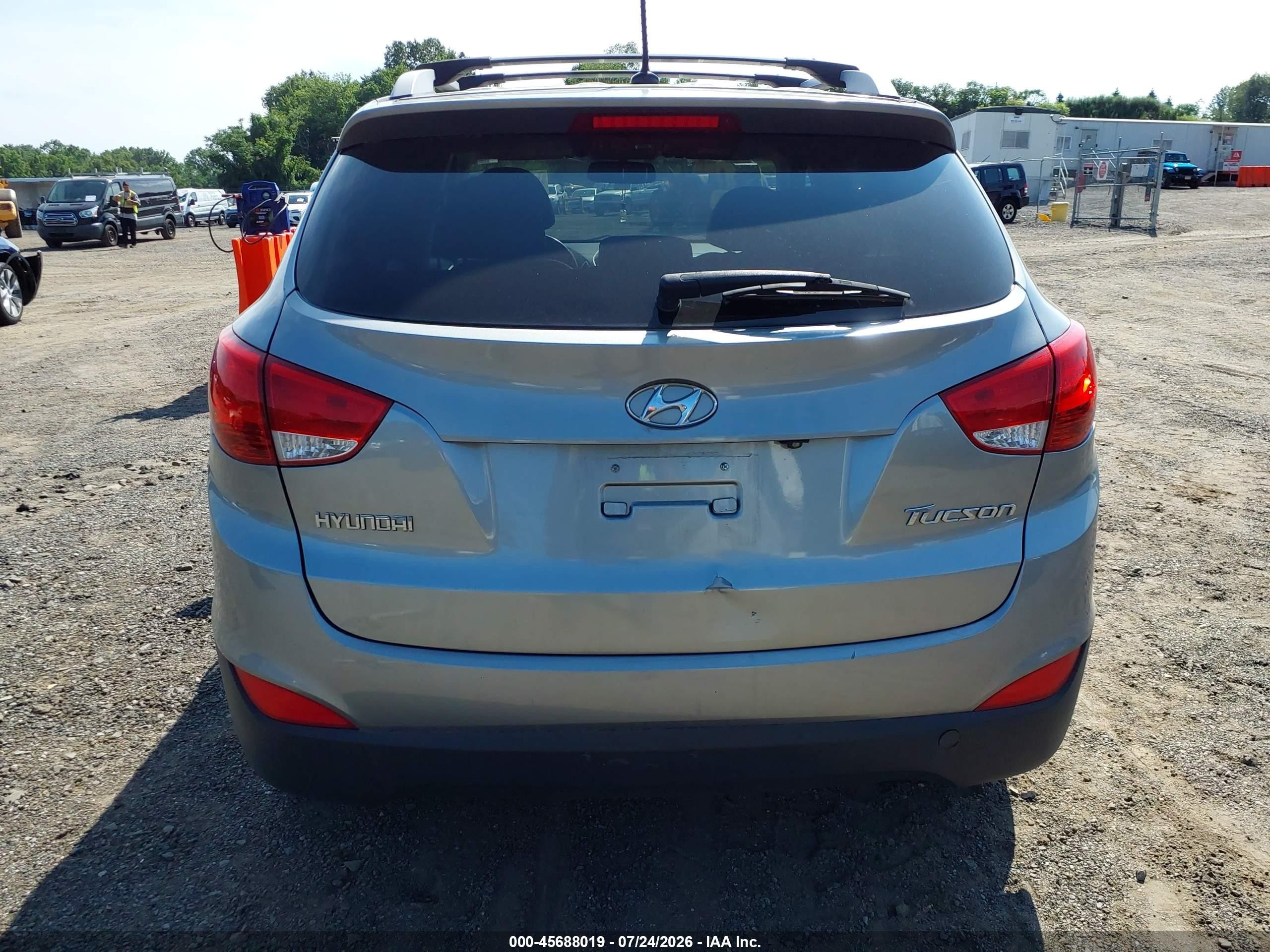 2013 Hyundai Tucson Gls Silver vin: KM8JU3AC2DU698852