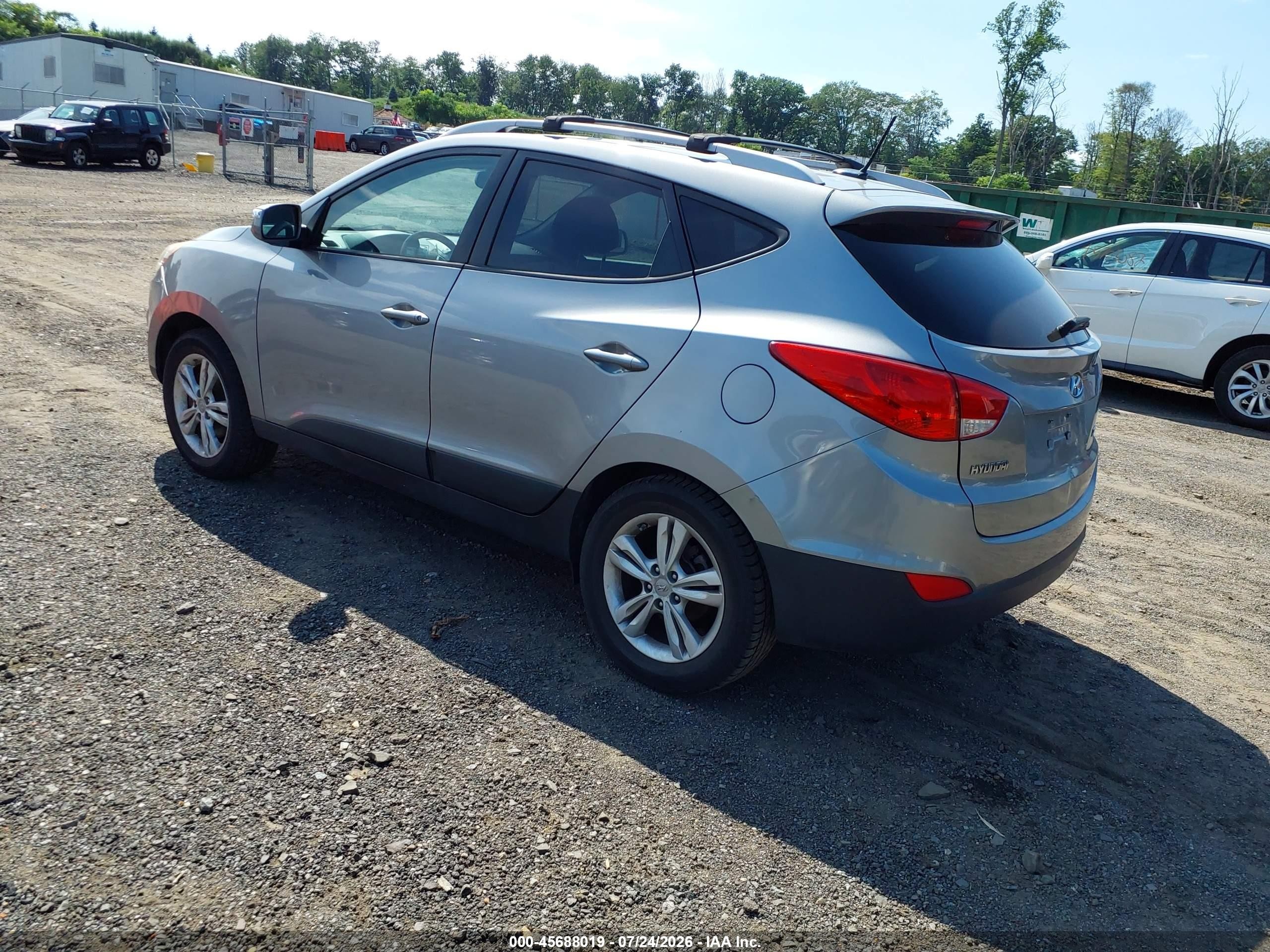 2013 Hyundai Tucson Gls Silver vin: KM8JU3AC2DU698852