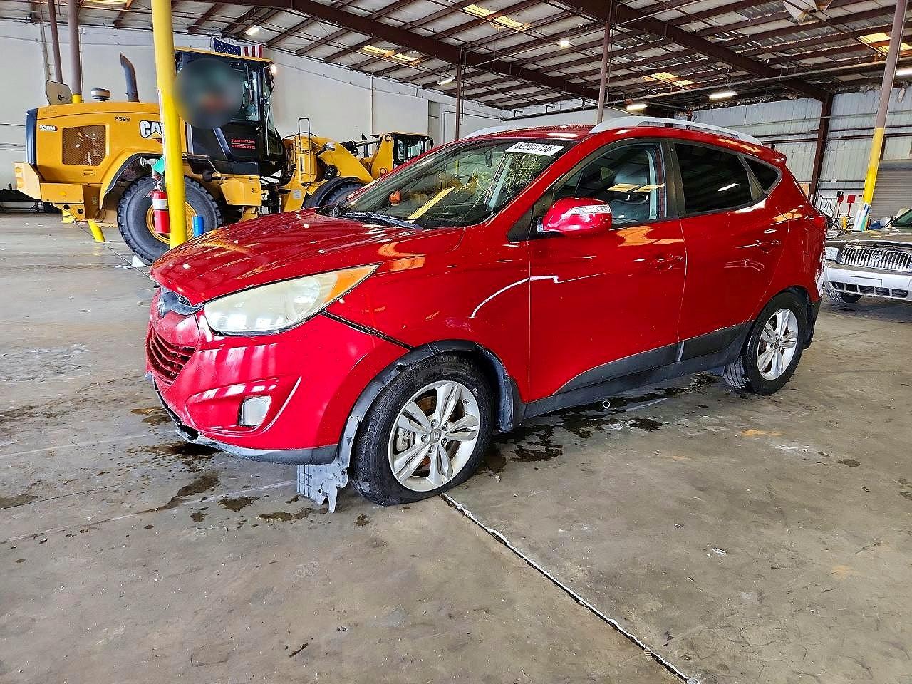 2013 Hyundai Tucson Gls Red vin: KM8JU3AC2DU707498