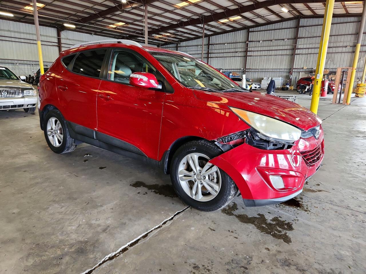 2013 Hyundai Tucson Gls Red vin: KM8JU3AC2DU707498