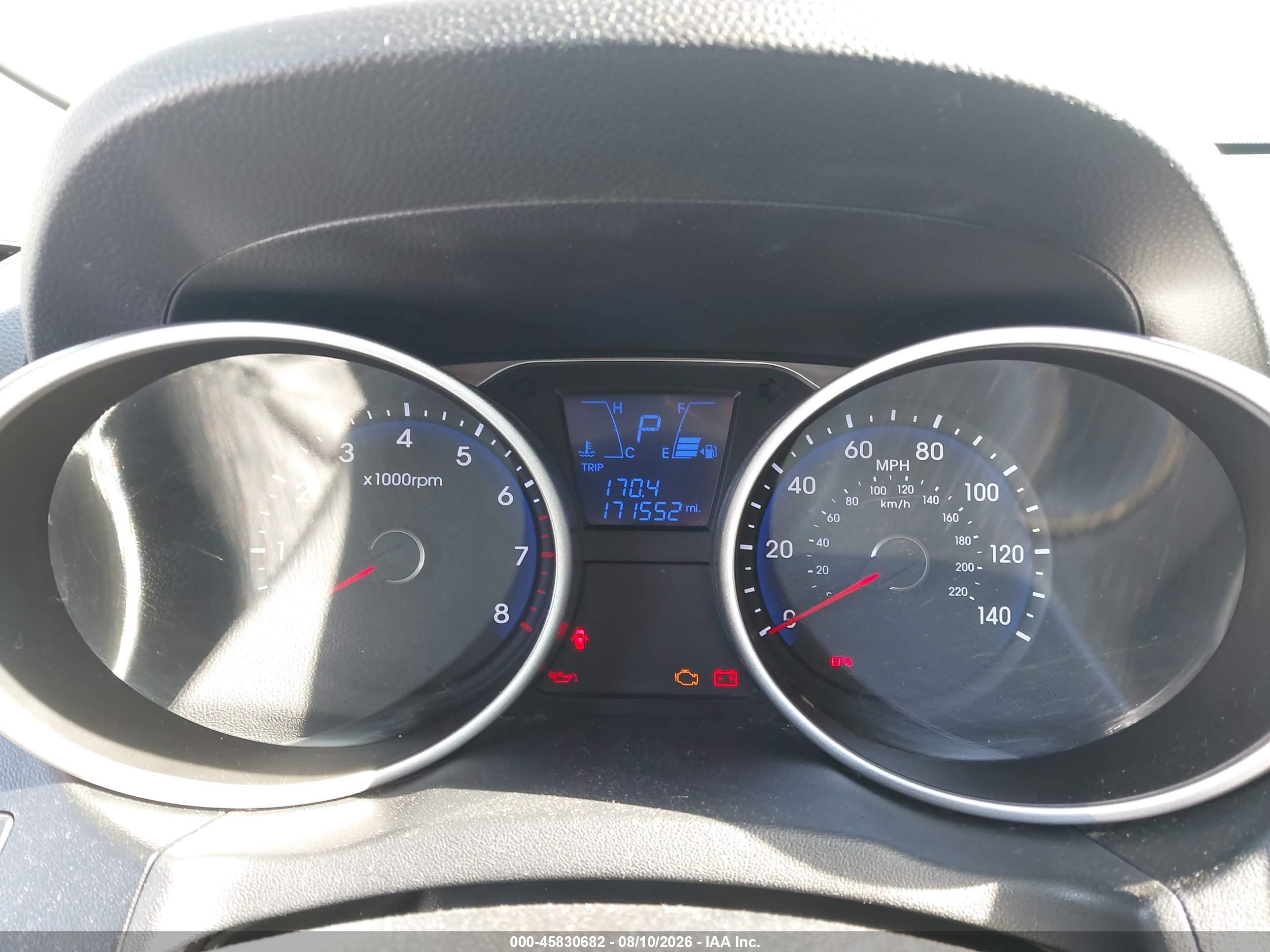 2013 Hyundai Tucson Gls White vin: KM8JU3AC2DU753901