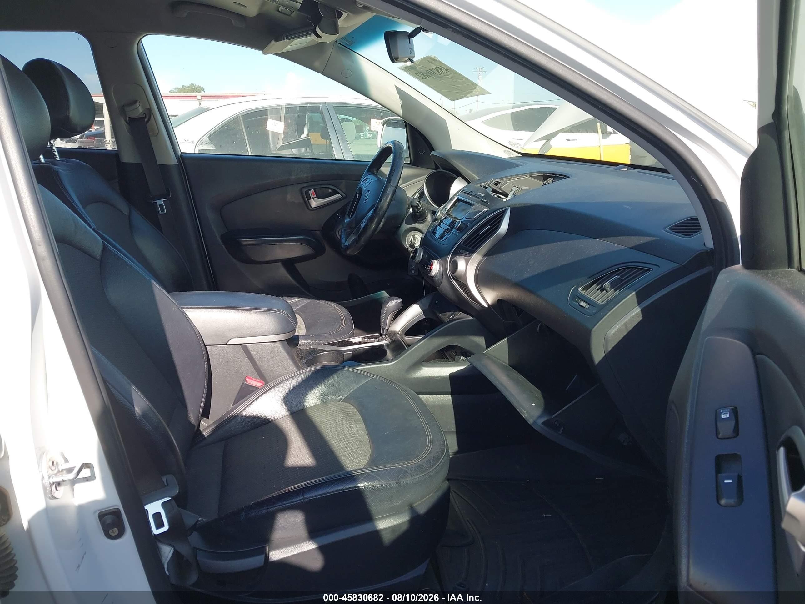2013 Hyundai Tucson Gls White vin: KM8JU3AC2DU753901