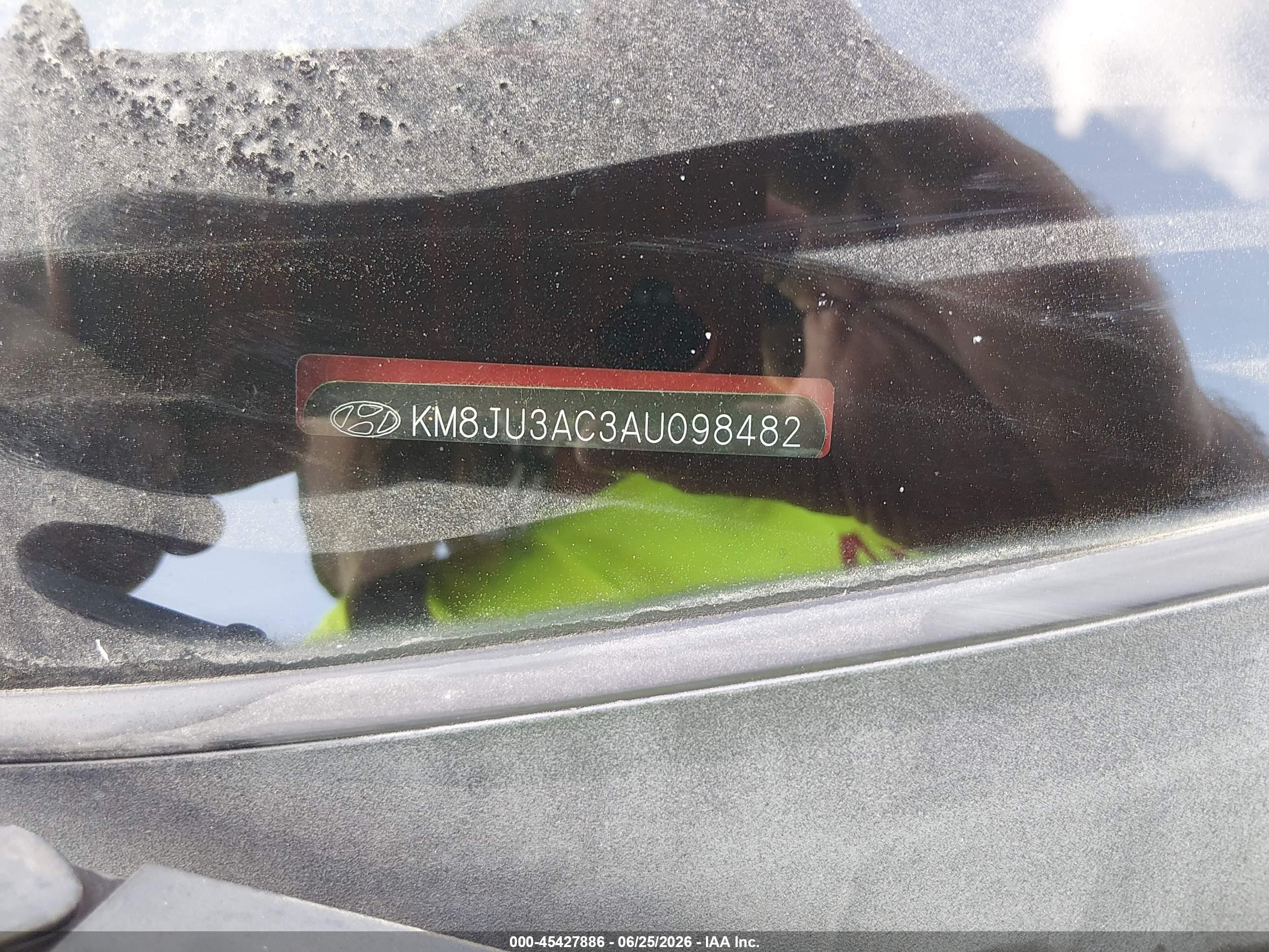 2010 Hyundai Tucson Gls Red vin: KM8JU3AC3AU098482