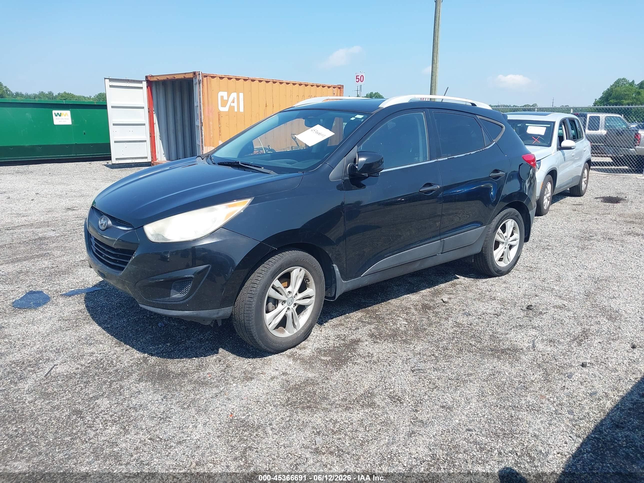 2011 Hyundai Tucson Gls Black vin: KM8JU3AC3BU128274