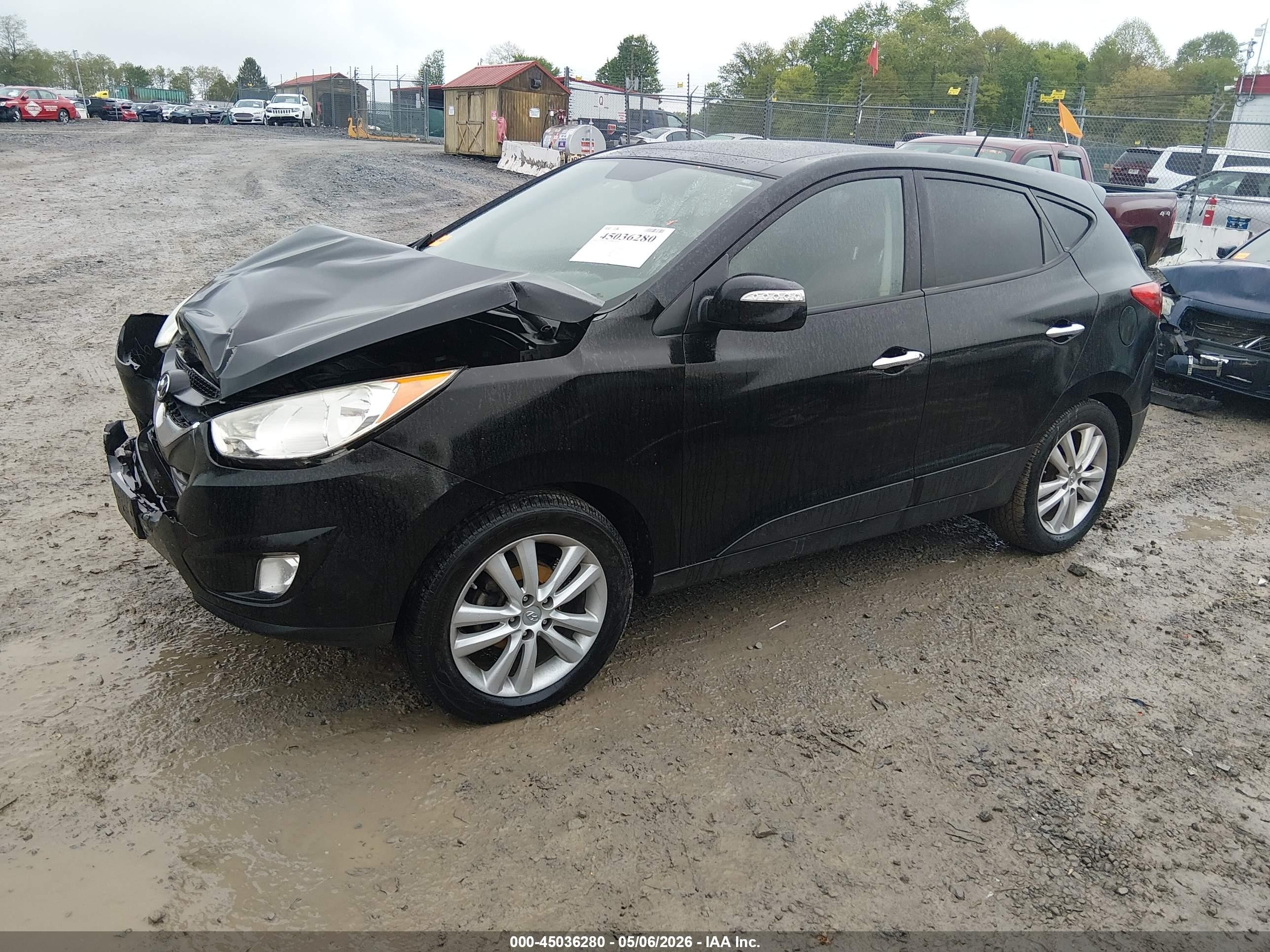 2011 Hyundai Tucson Limited Black vin: KM8JU3AC3BU131871