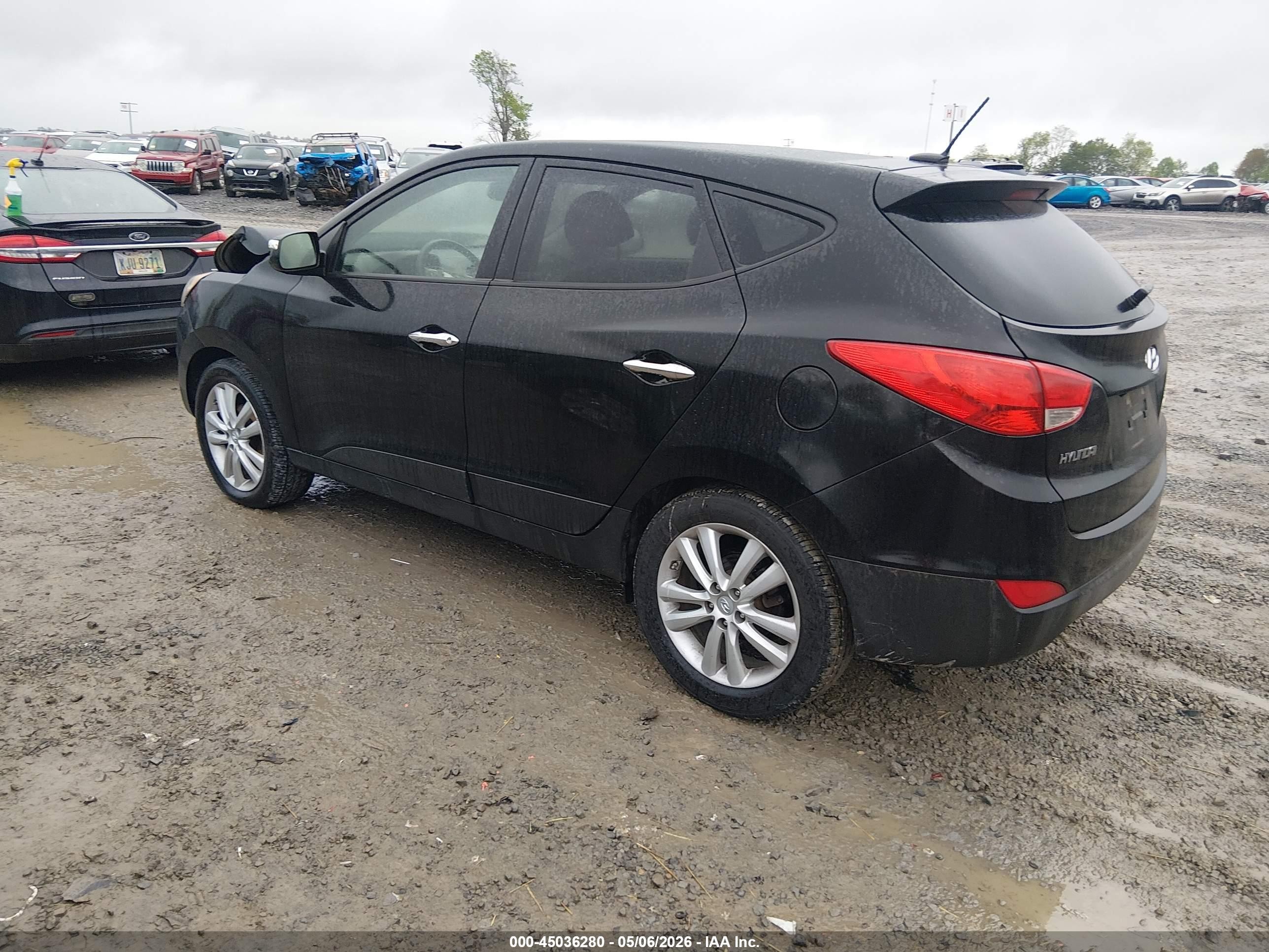 2011 Hyundai Tucson Limited Black vin: KM8JU3AC3BU131871