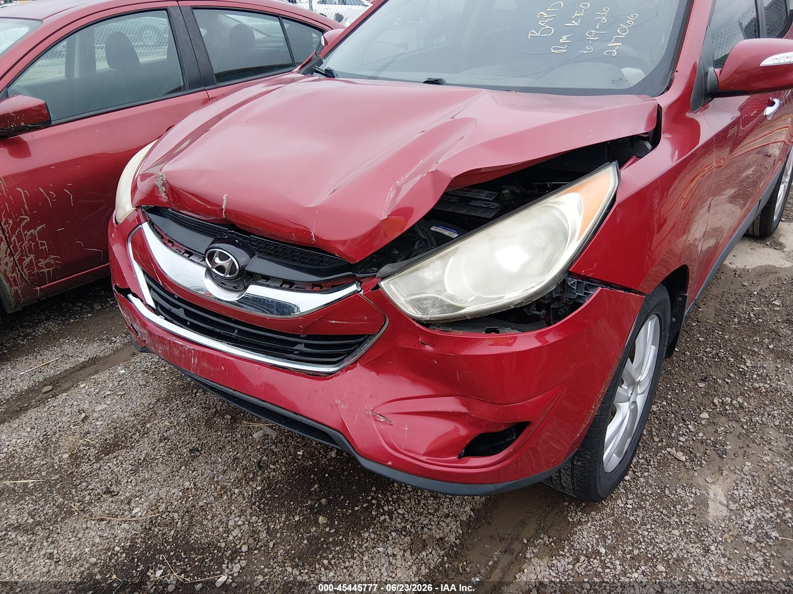 2011 Hyundai Tucson Limited Red vin: KM8JU3AC3BU217066