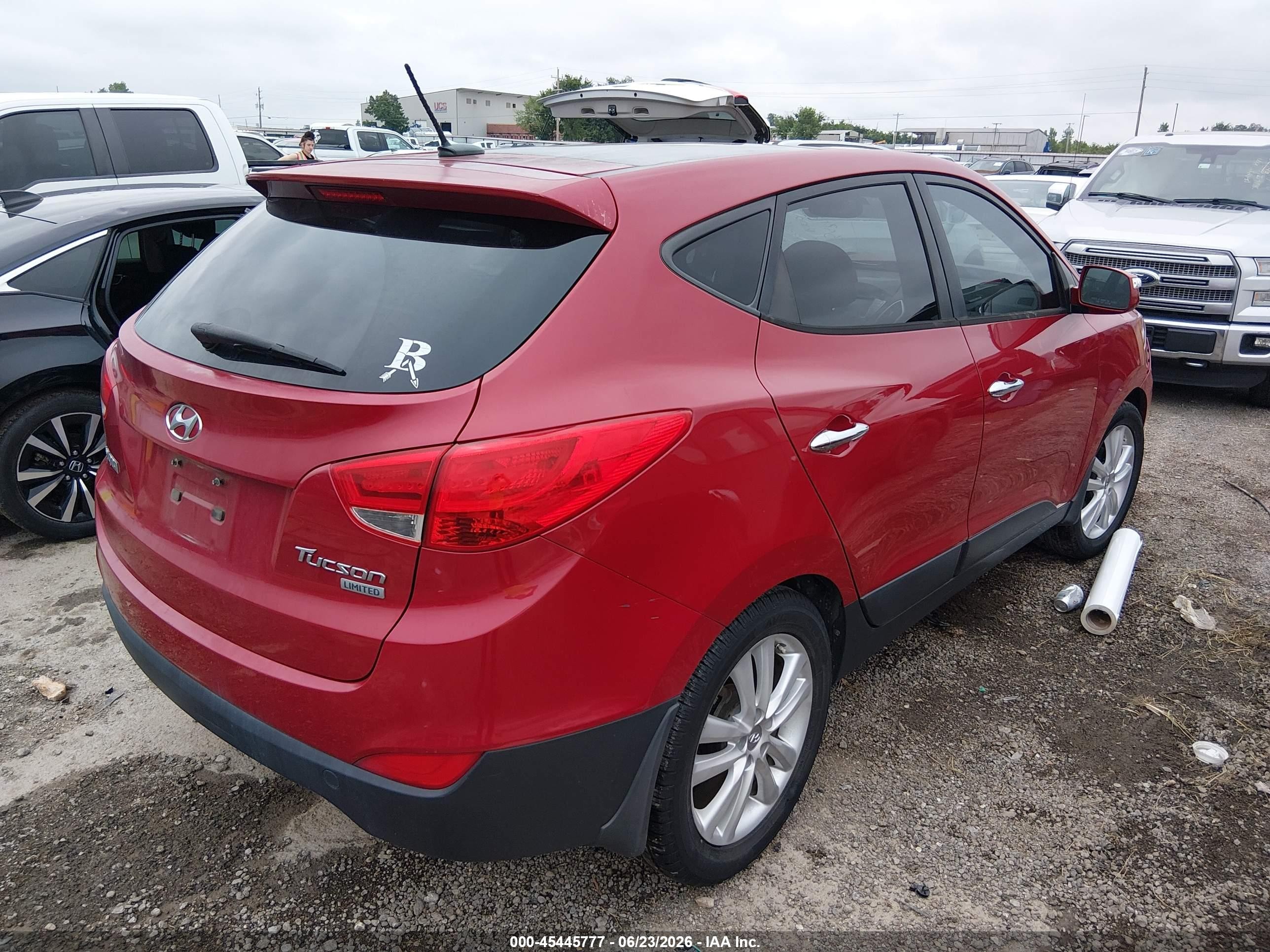 2011 Hyundai Tucson Limited Red vin: KM8JU3AC3BU217066