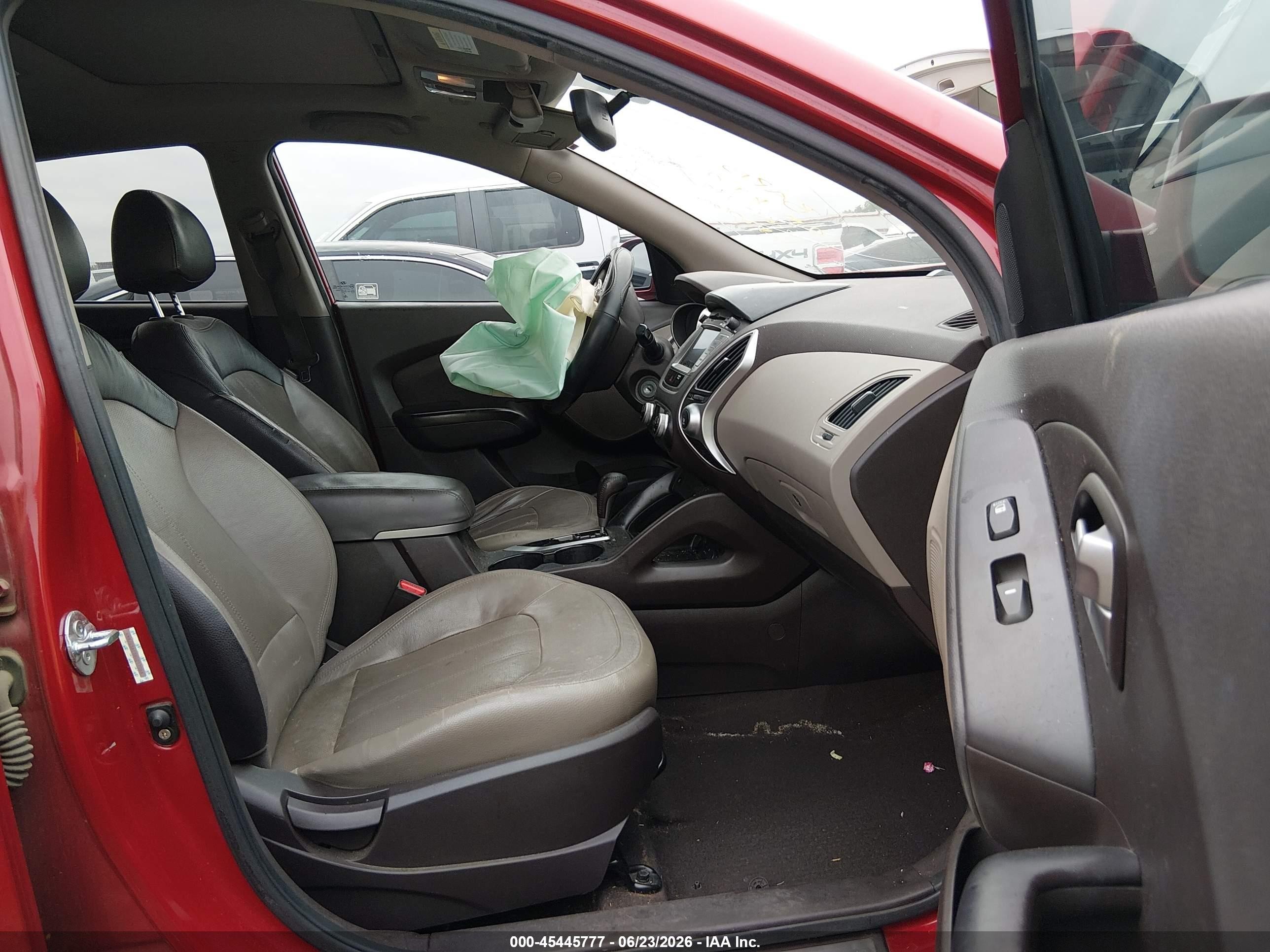 2011 Hyundai Tucson Limited Red vin: KM8JU3AC3BU217066